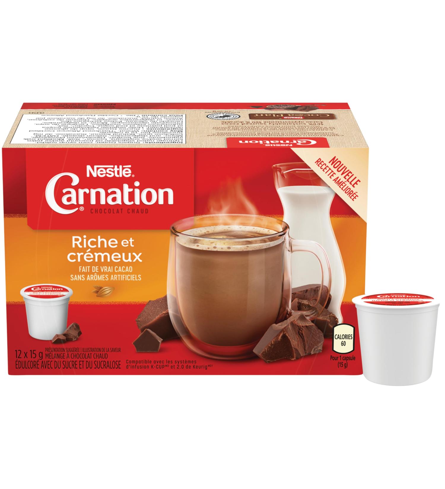 NESTL Carnation Rich and Creamy Hot Chocolate for Keurig 6 Boxes 1.1 kg 12 count (Pack of 6) - Buy Online on GoSupps.com
