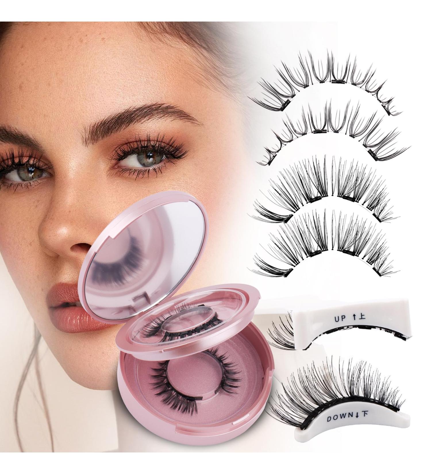 Magnetic Lashes 2 Pairs Reusable Magnetic Eyelashes with Applicator No Glue Magnetic Eye lashes Natural Look without Eyeliner Magnetic Lashes Kit(magnetic lashes-DWSP+N07) CX-DWSP+N07 - Buy Online on GoSupps.com