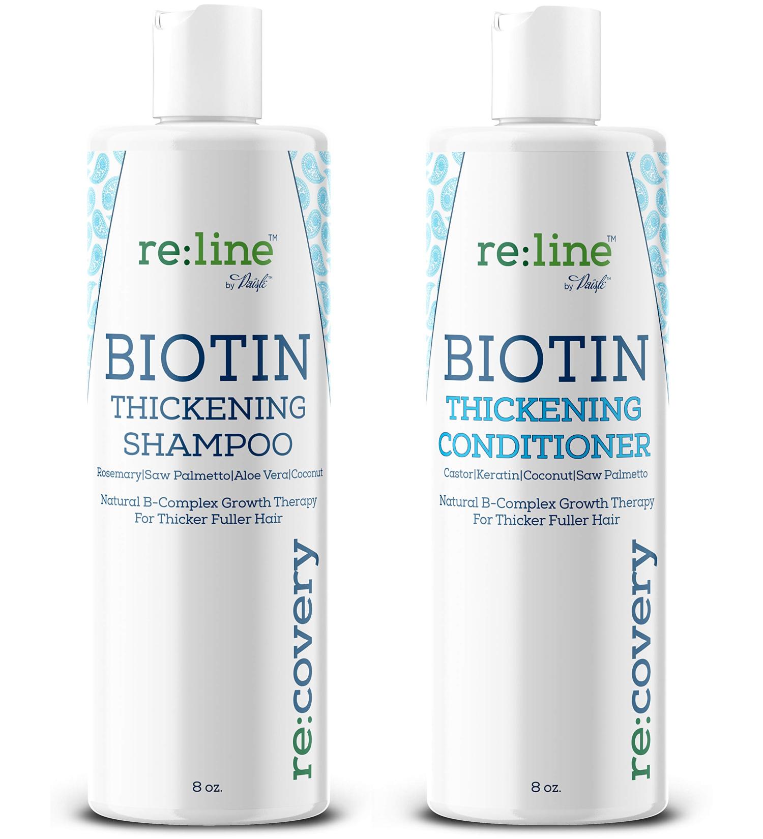 Biotin Shampoo and Conditioner for Thinning Hair Growth - Sulfate Free Hair Loss Treatment for Men and Women - Buy Online on GoSupps.com