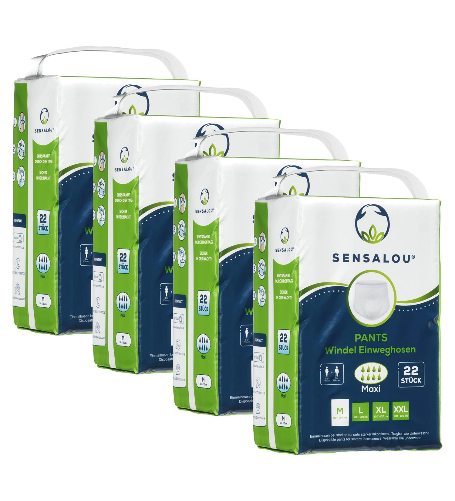 Sensalou Incontinence Pants for Adults - Men's & Women's Protective Underwear Size M (88) - Comfortable & Discreet Shipping Worldwide - Buy Online on GoSupps.com
