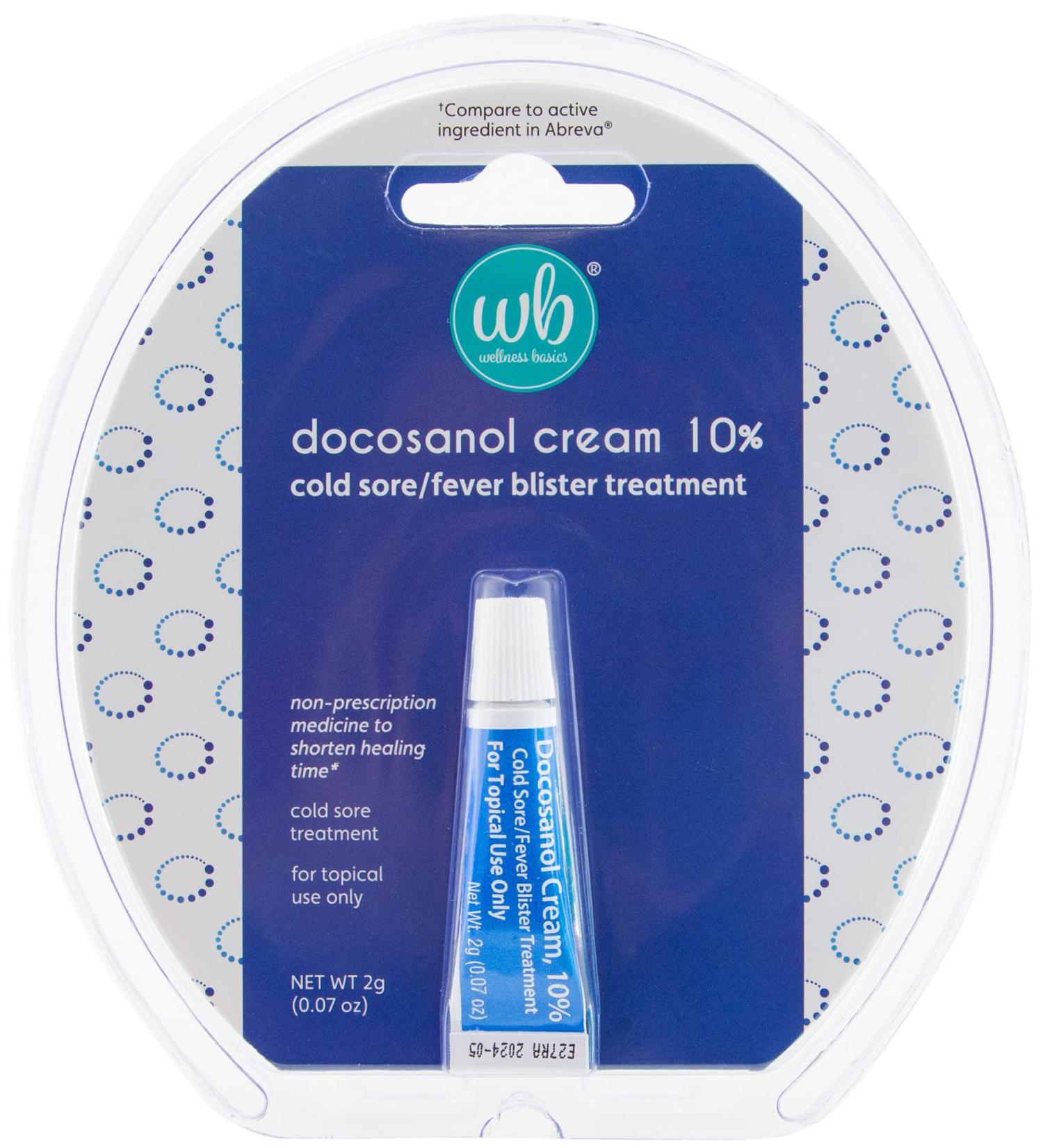 Docosanol 10% Cream - Cold Sore Treatment - 0.07 oz Tube - Non-Prescription Medicine - Fast Healing - Buy Online on GoSupps.com