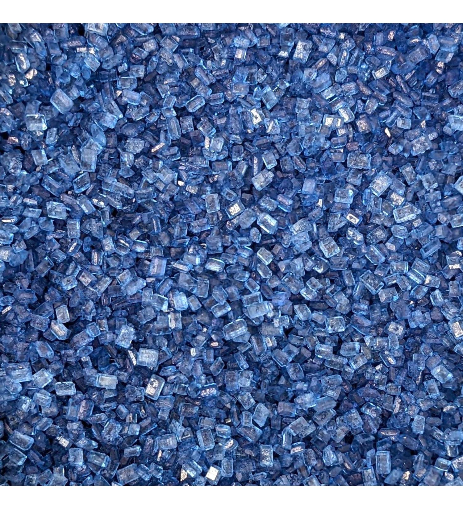 Blue Glimmer Sugar Sprinkles - 35g of Blue Crystal Cake Toppers or Cupcake Decorations Sparkly Sprinkles