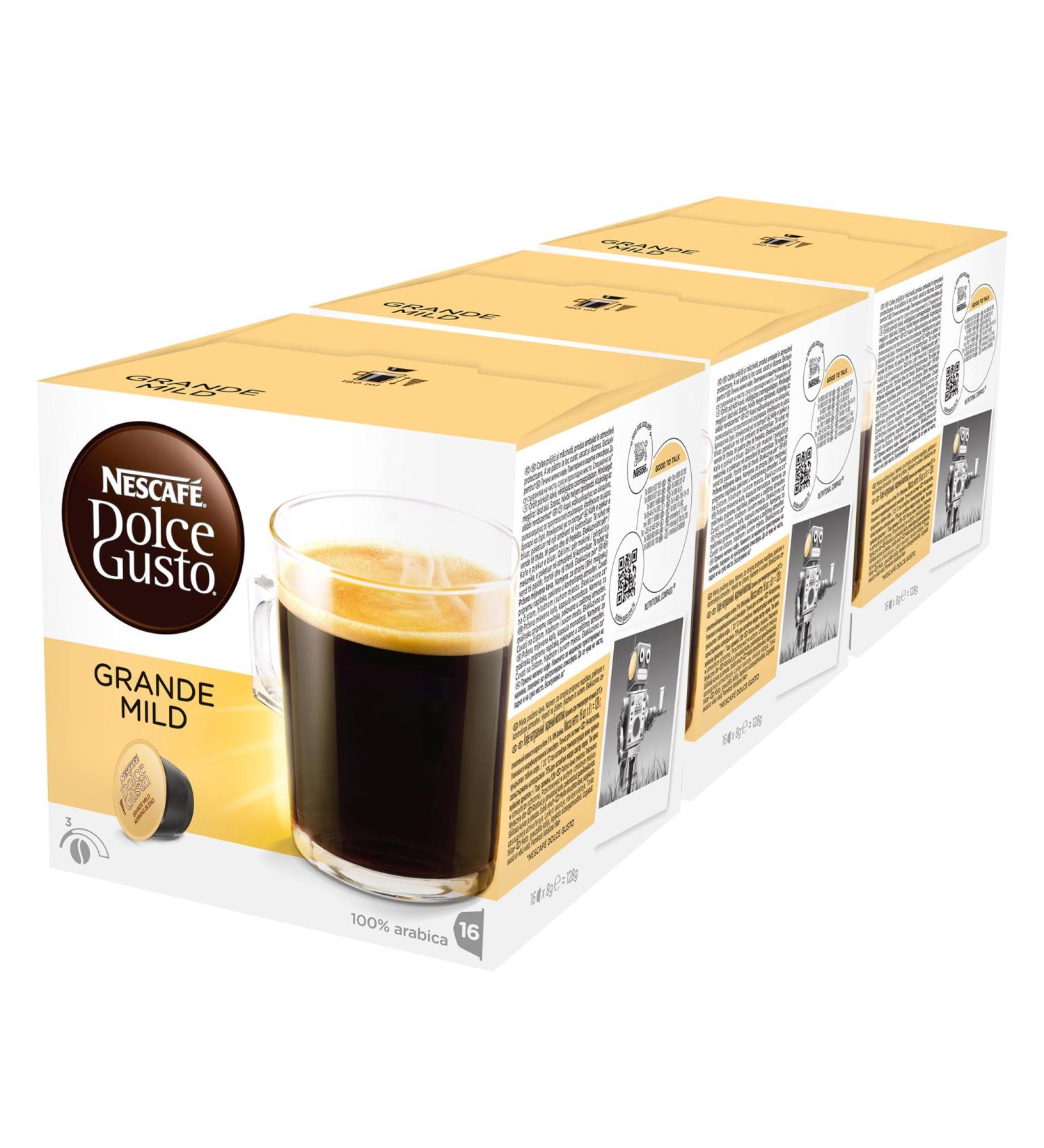 Nescaf Dolce Gusto Grande Mild Lot de 3 3 x 16 Capsules - Buy Online on GoSupps.com