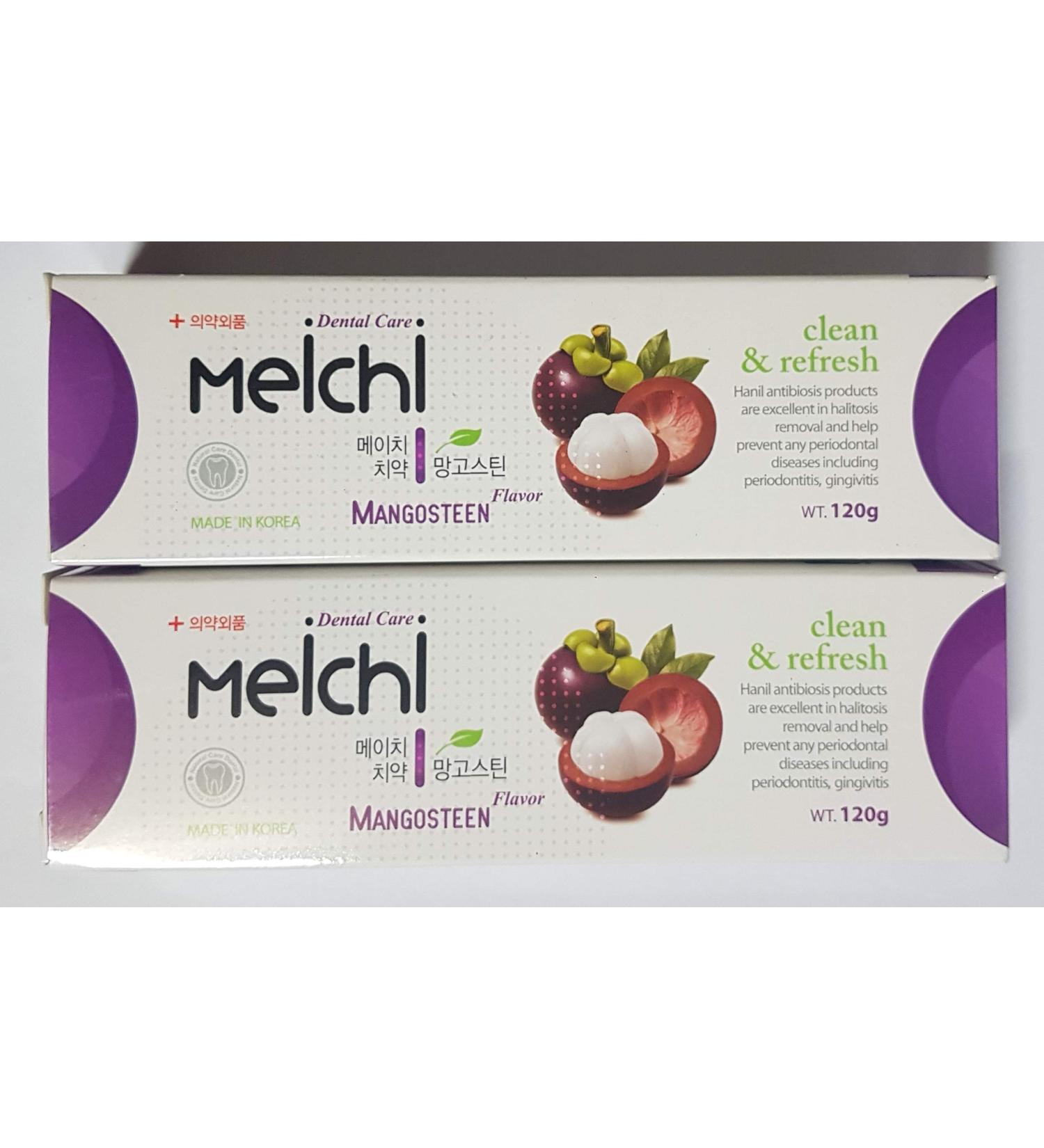 2 Packs of Hanil Meichi Toothpaste (Mangosteen)