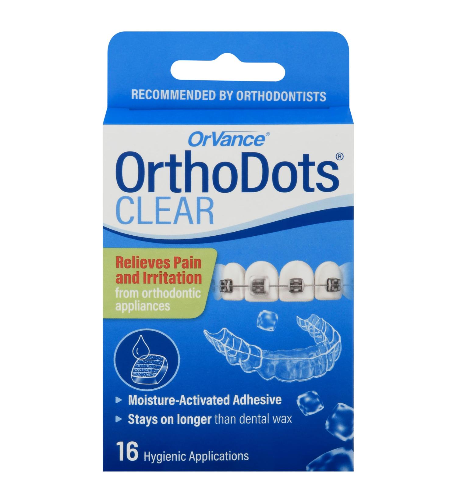 Orvance Hygienic Applications Orthodots Clear 16 Count