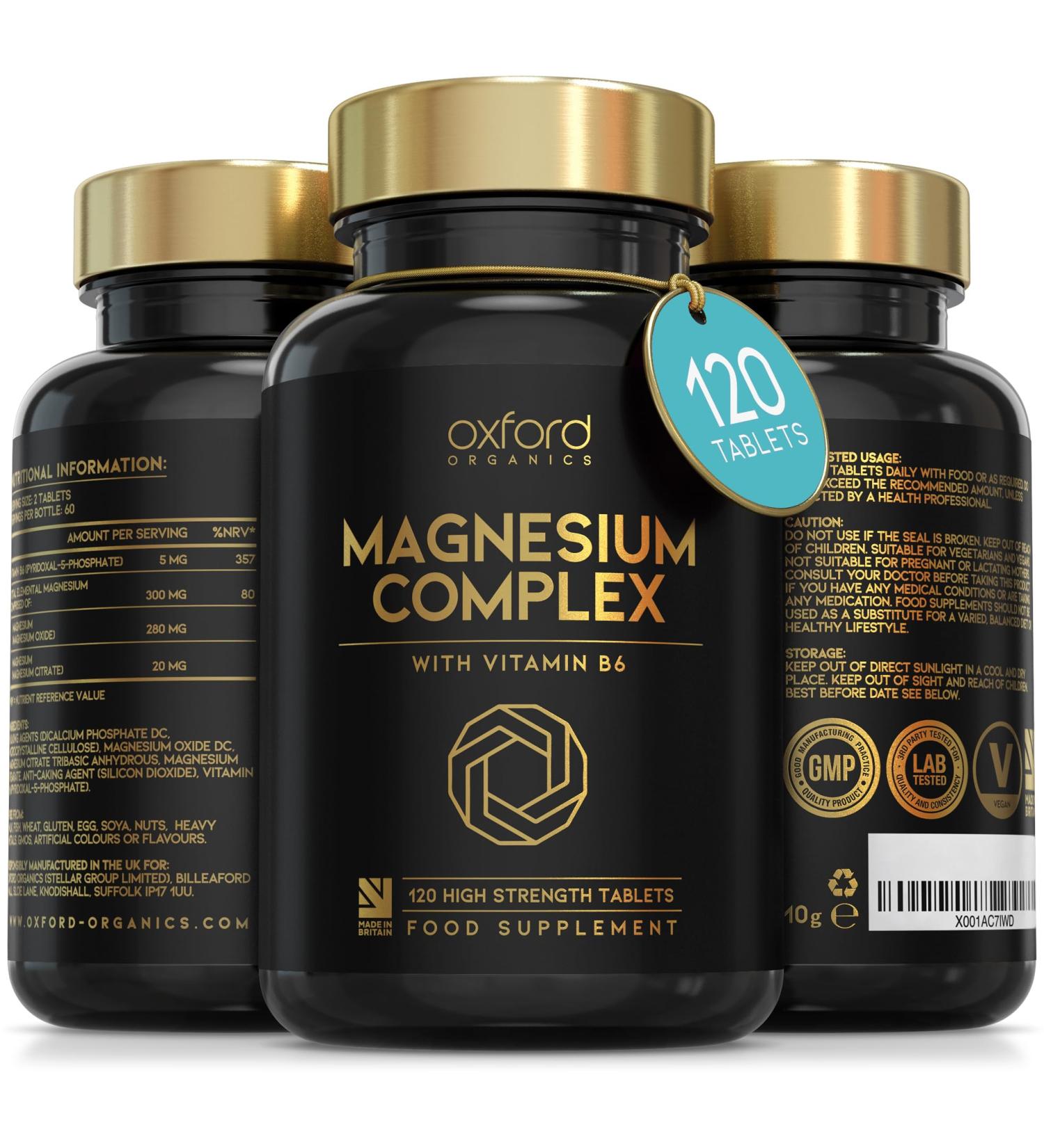 Advanced Vegan Magnesium Tablets | Restless Leg Syndrome Relief & Calm Sleep | 120 Tablets | UK Made - Buy Online on GoSupps.com