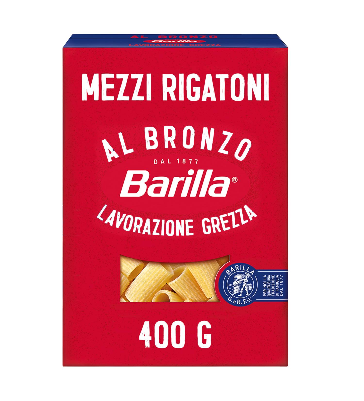  Barilla Barilla Pasta Al Bronzo Mezzi Rigatoni 400g - The 400g package - Buy Online on GoSupps.com