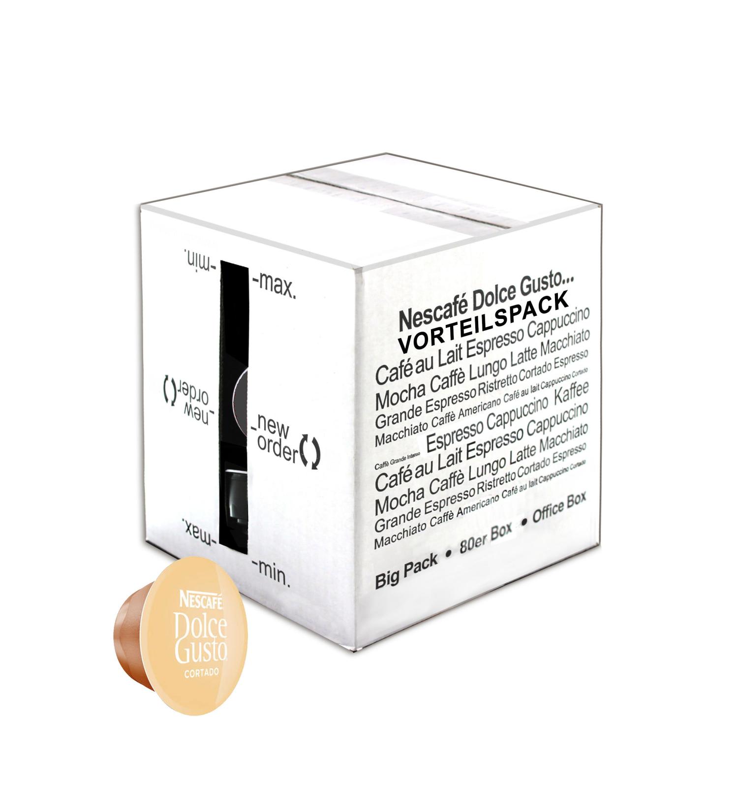 Nescafe Dolce Gusto Cortado Espresso Macchiato 80 Capsules - Buy Online on GoSupps.com