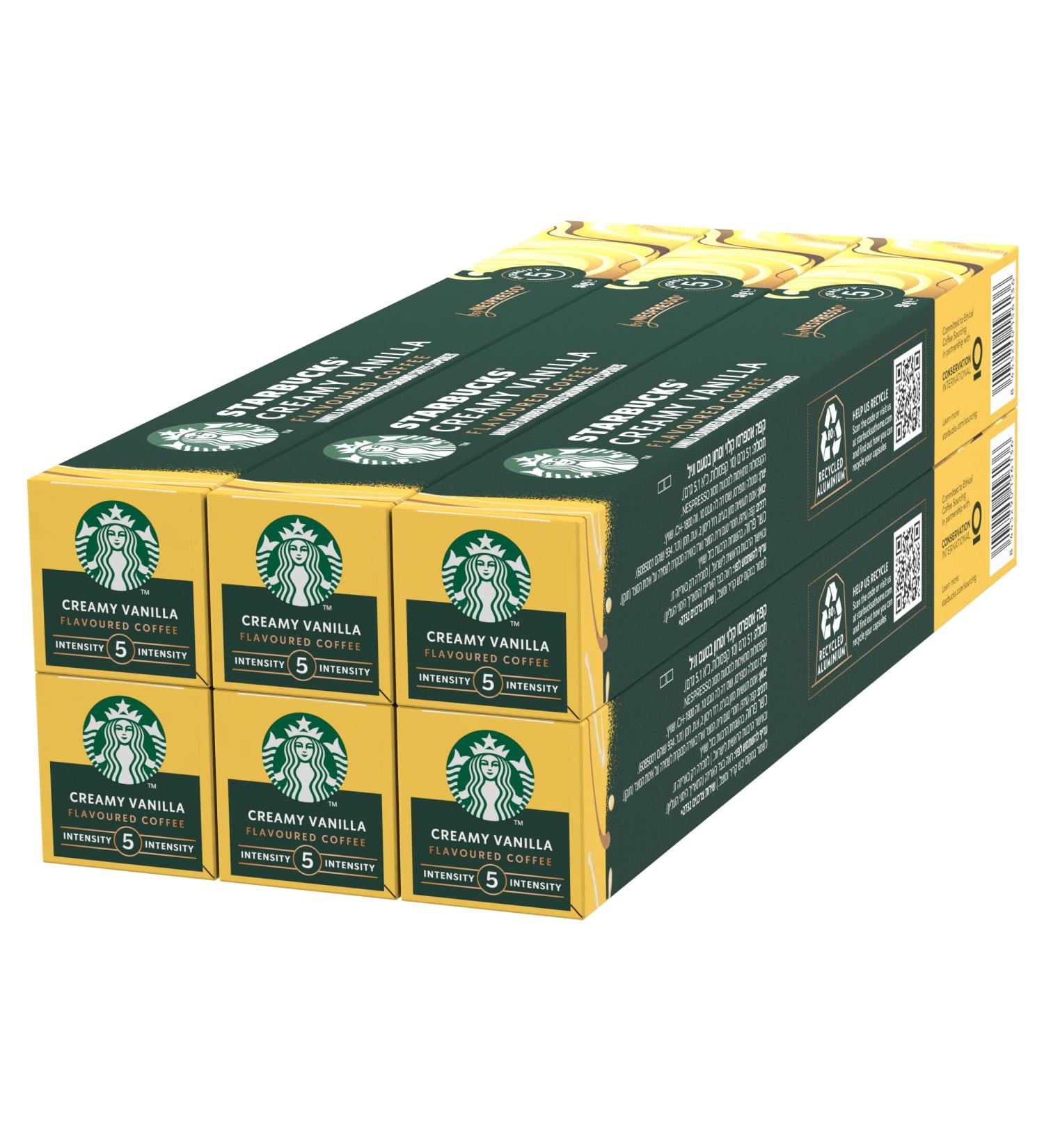 Nestl STARBUCKS by Nespresso Blonde Roast Creamy Vanilla Flavoured Koffiecapsules 6 x 10 60 Capsules - Buy Online on GoSupps.com