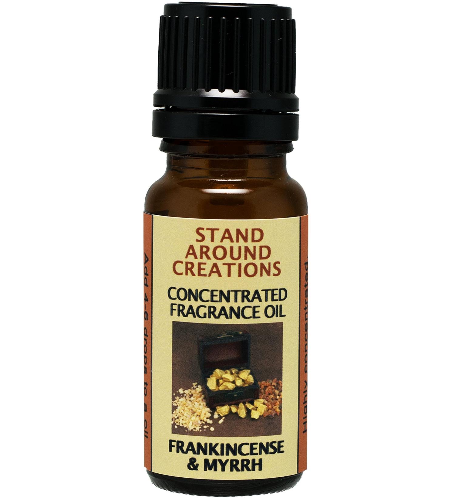 Concentrated Fragrance Oil - Frankincense and Myrrh: A Irresistible Blend of Bergamot Patchouli Sandalwood Myrrh Essential Oils. (.33 fl.oz.)
