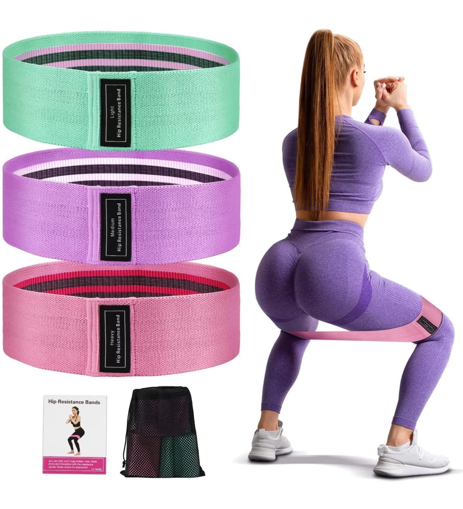 Jateka Fitness Bands Set | Resistance Hip Bands for Leg & Strength Training - 3 Pack for Effective Workouts - Buy Online on GoSupps.com