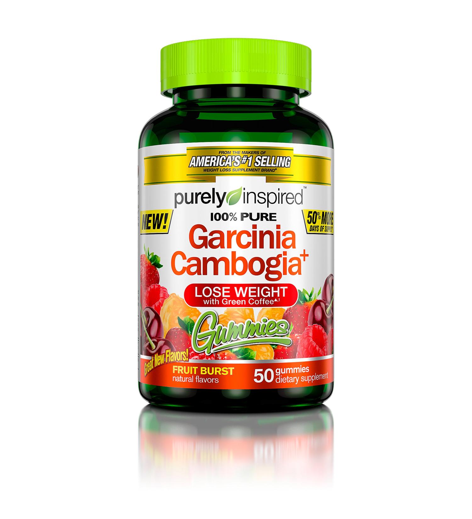 Purely Inspired Garcinia Cambogia Gummies - 50 Fruit Burst Gummies for Weight Loss & Energy - Buy Online on GoSupps.com