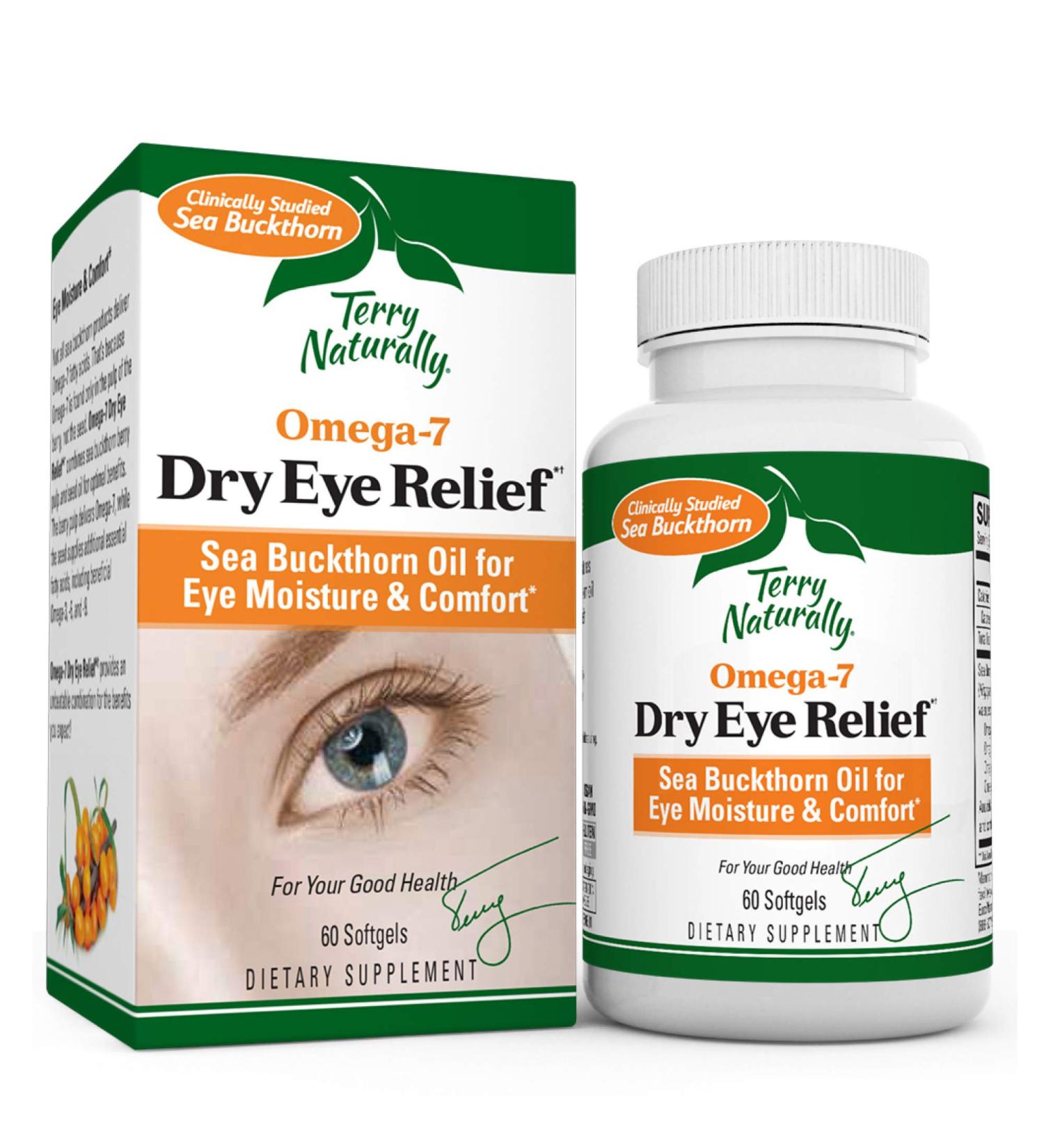 Shop Terry Naturally Omega 7 for Dry Eye Relief - 60 Softgels | Effective Eye Health Support - Buy Online on GoSupps.com