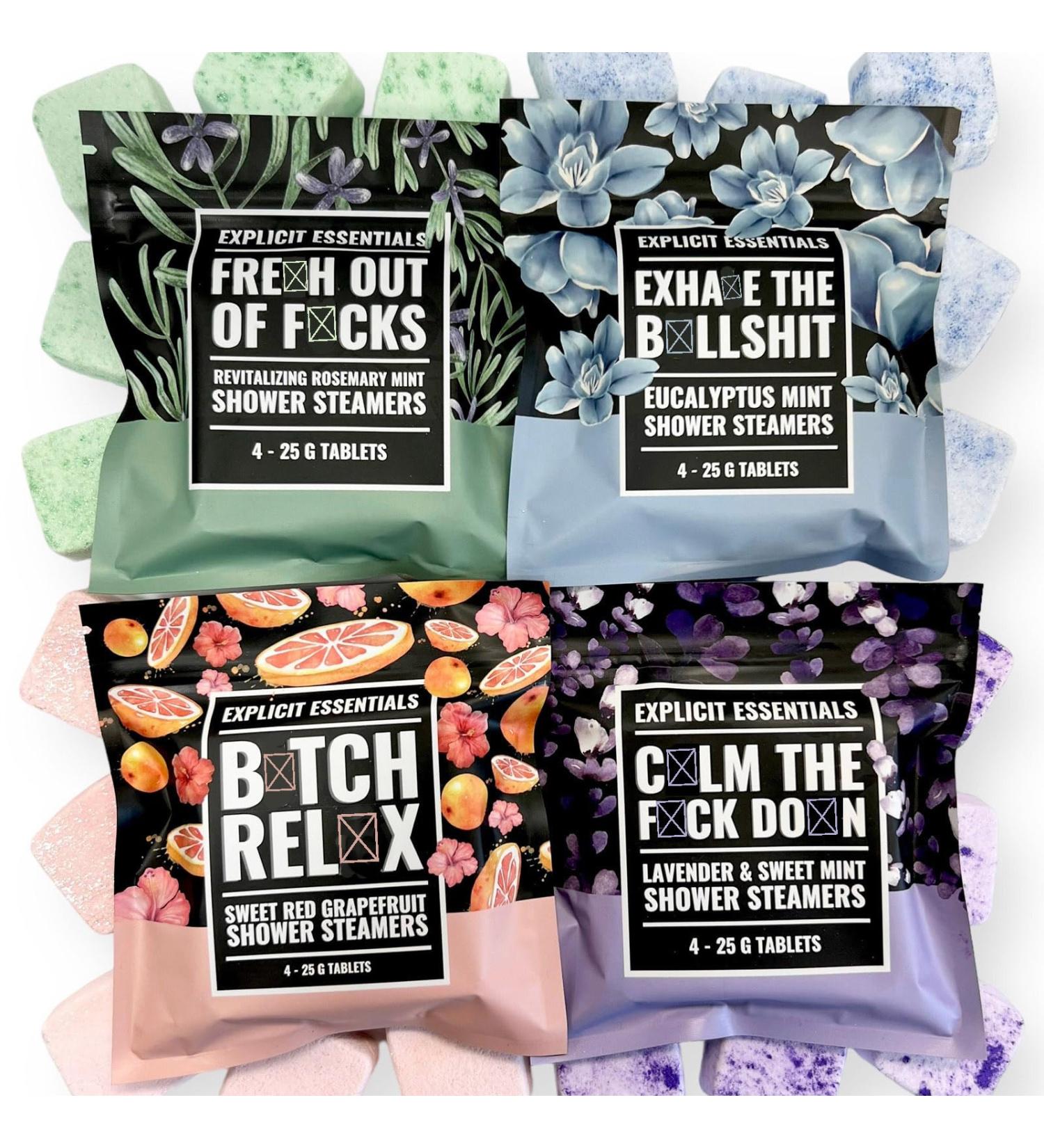 Shower Steamers Gift Set Shower Steamers Aromatherapy SPA Kit Self Care Relaxation Christmas Birthday Gifts For Women And Mom (4) - Buy Online on GoSupps.com