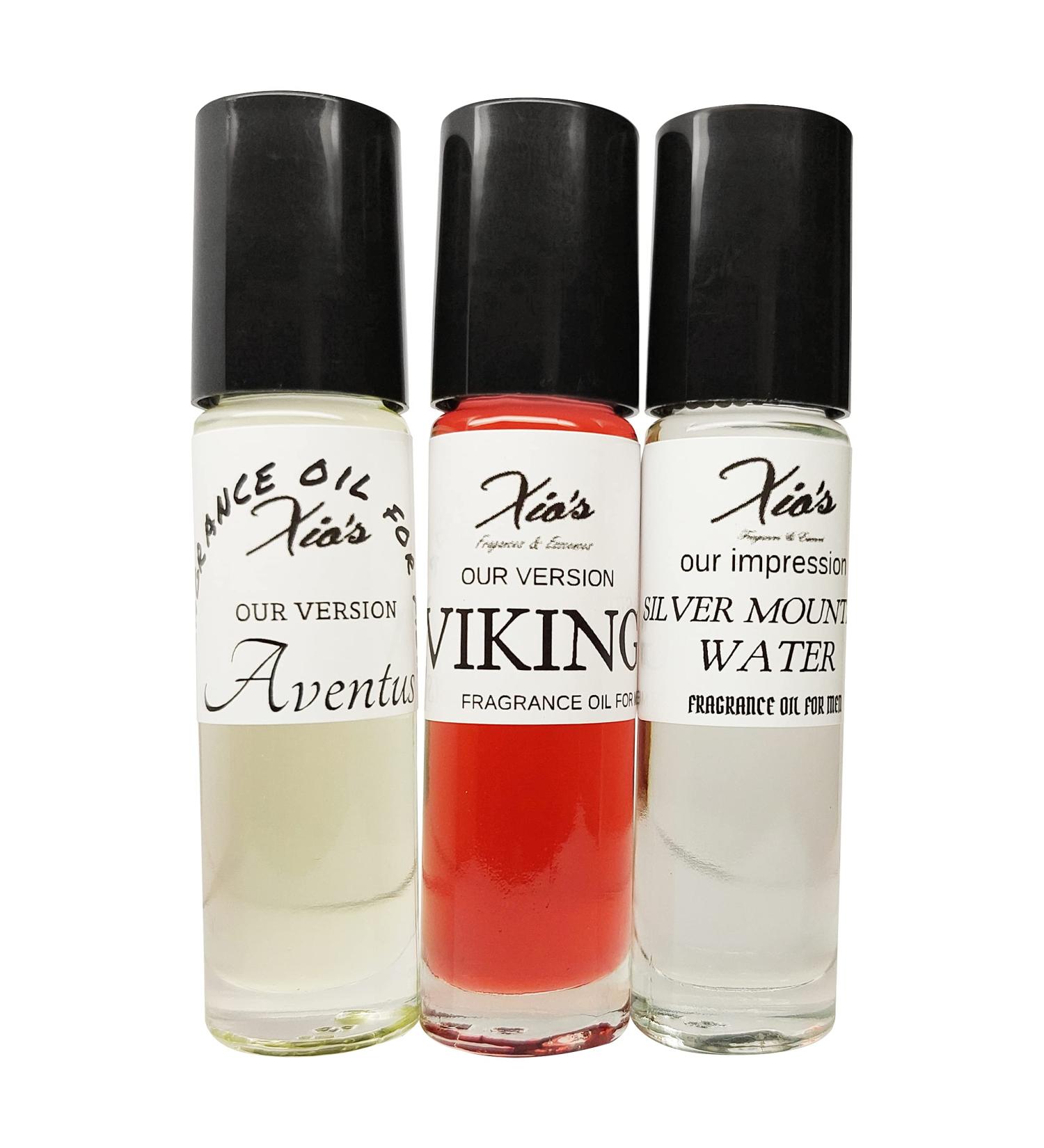 Xio's Fragrances Oils Our IMPRESSION -for Men -3 Roll on Bottles of 10 ml-