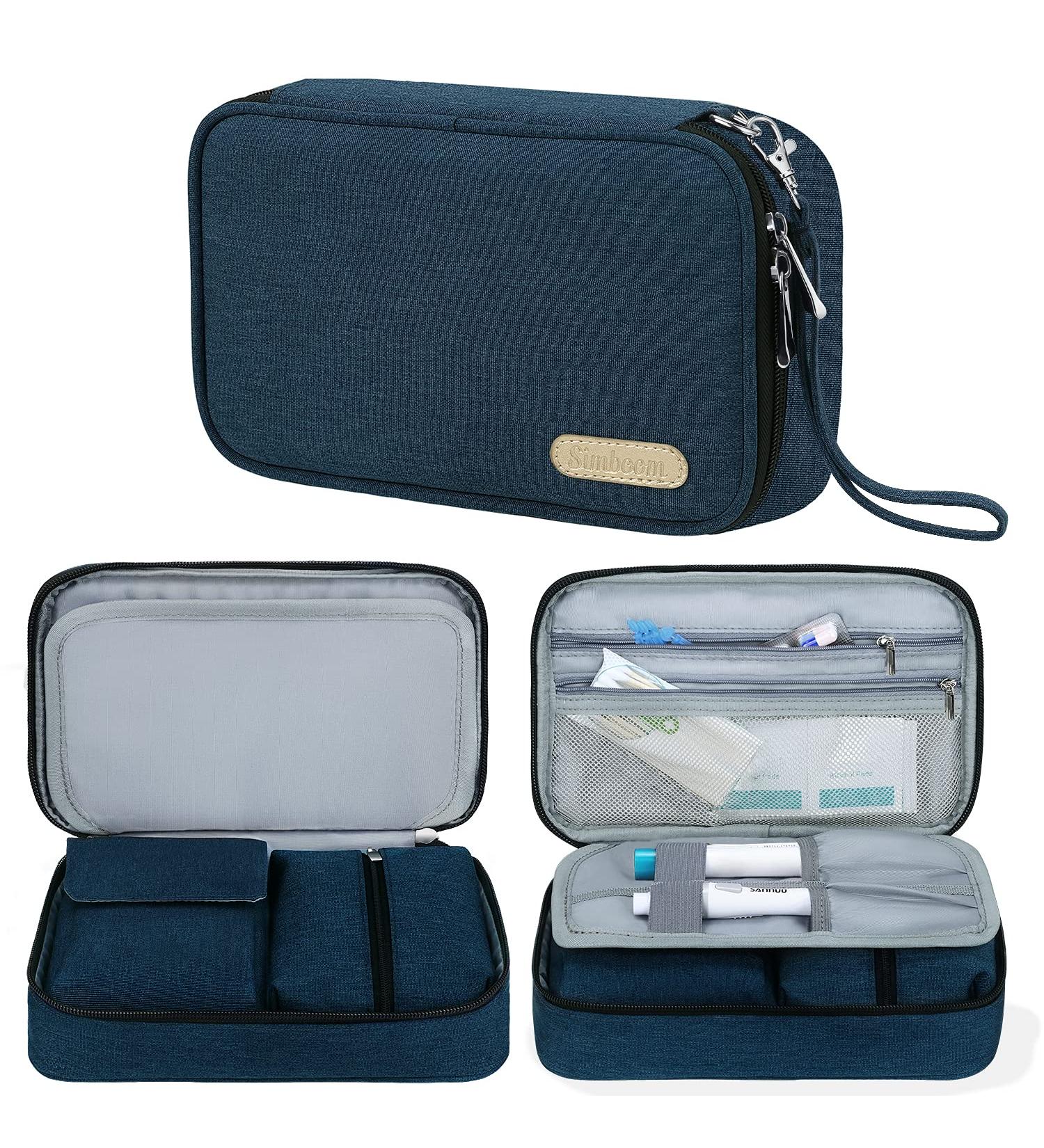 Buy Simboom Insulin Bag for Diabetic Accessories & Blood Glucose Meters - Blue | International Shipping Available - Buy Online on GoSupps.com