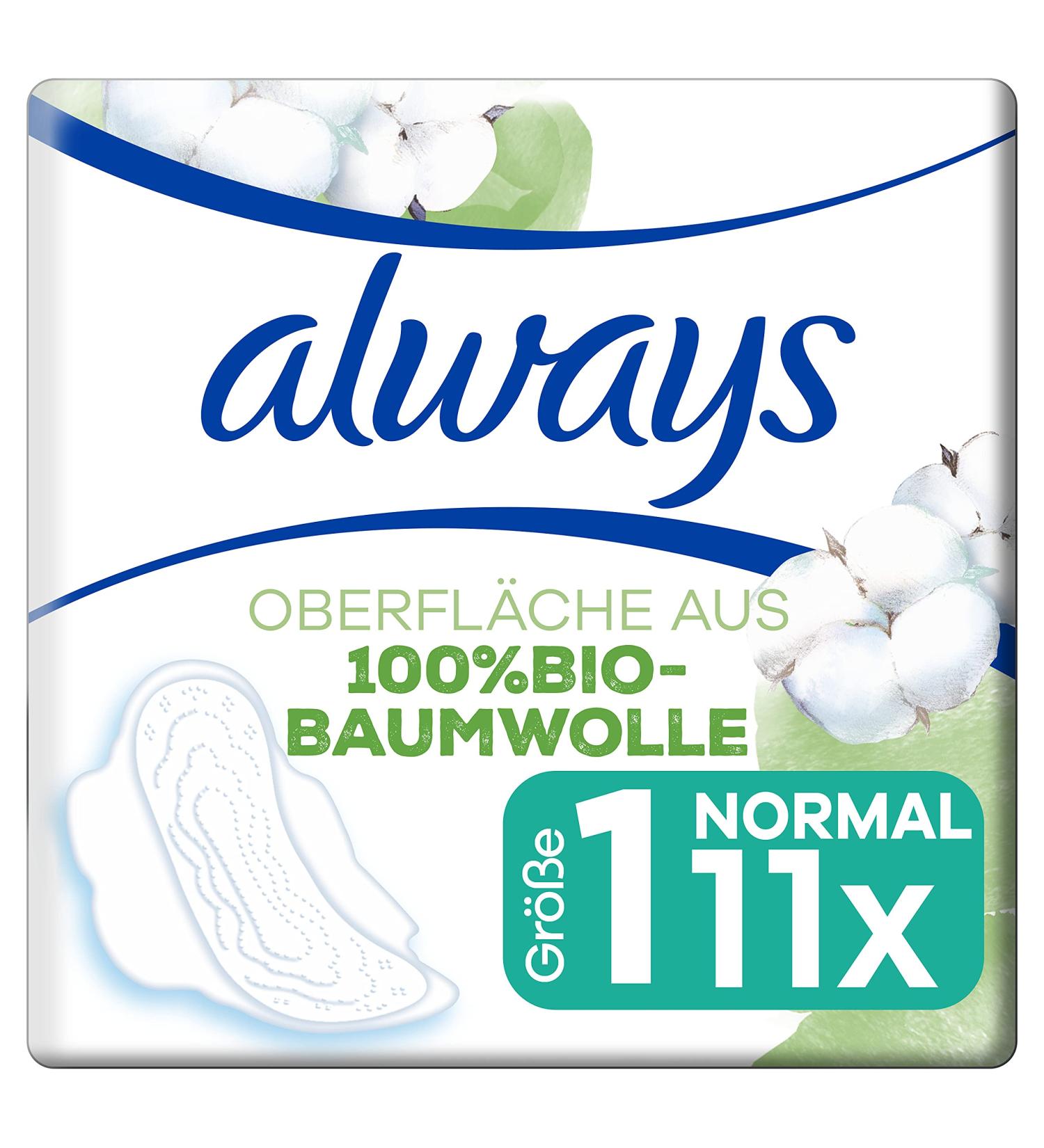 Always Ultra Cotton Protection Sanitary Pads with Wings - Normal 11 Pieces (Magic Paper) - Single Pack | International Shipping Available - Buy Online on GoSupps.com