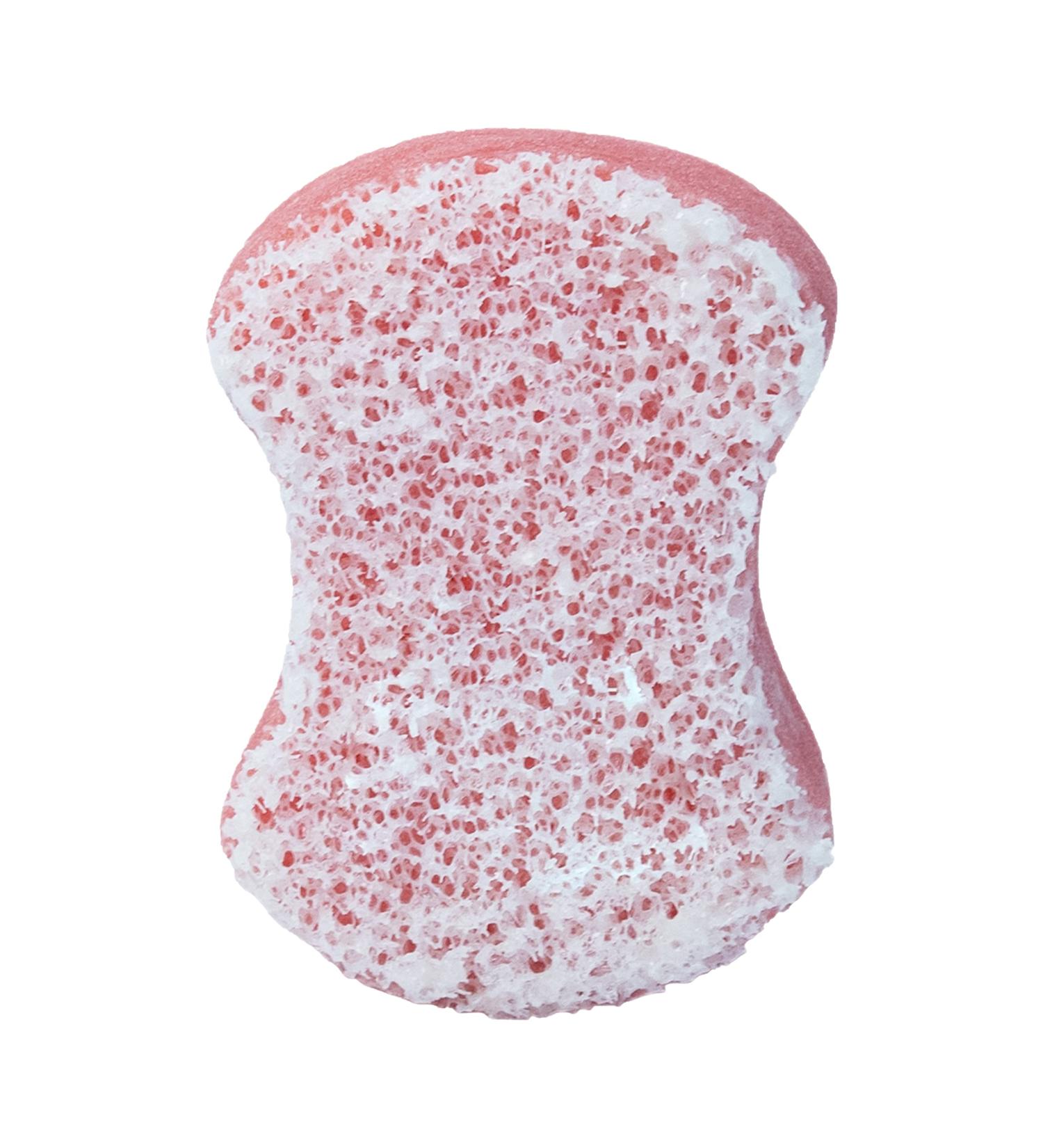 Spongeables Pedi-Scrub Foot Buffer, The Soap is in The Sponge, Contains Tea Tree Oil, Foot Exfoliating Sponge with Heel Buffer and Pedicure Oil, 20+ Washes, Watermelon Scent, 2oz Sponge, 1 Count