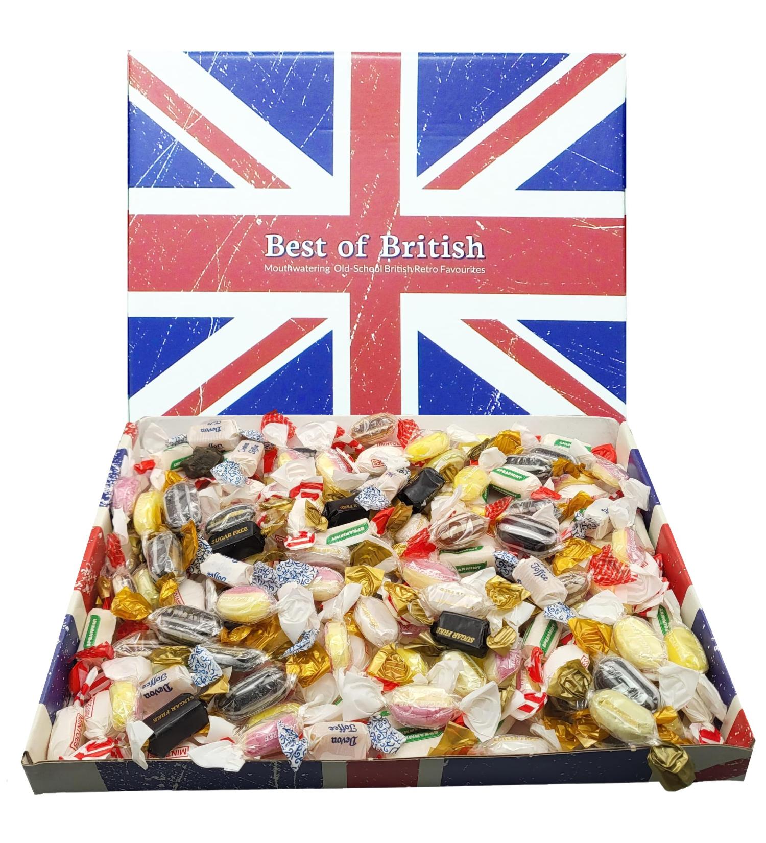 Sugar-Free Sweets Gift Box To Share: Old Fashioned Pick & Mix Sweet Hamper Selection Christmas Stocking Filler Secret Santa & Birthday Gifts For Men Women & Kids - Buy Online on GoSupps.com