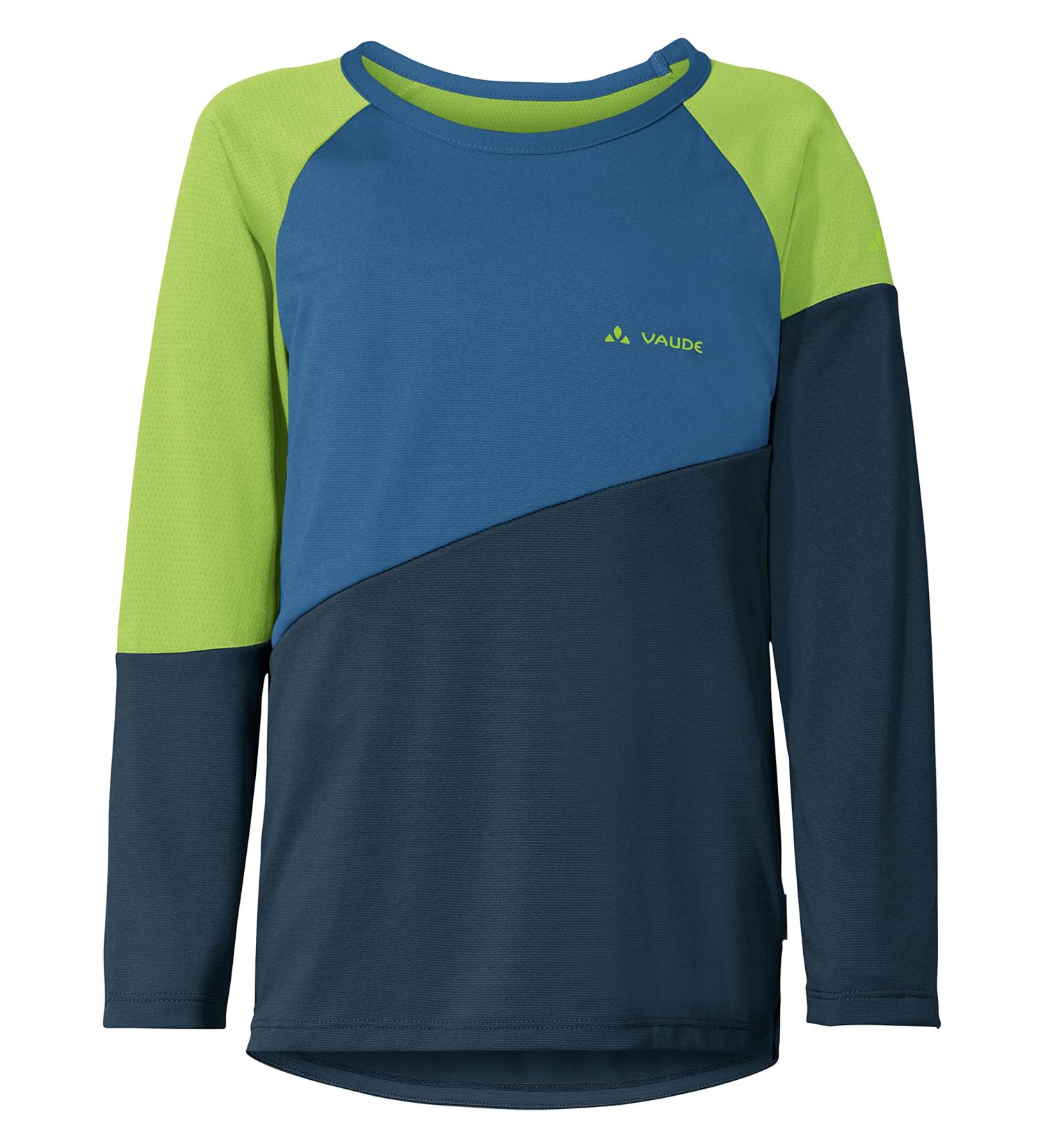 VAUDE Unisex Kids Moab LS T-Shirt 134-140 - Dark Sea/Blue | International Shipping Available - Buy Online on GoSupps.com