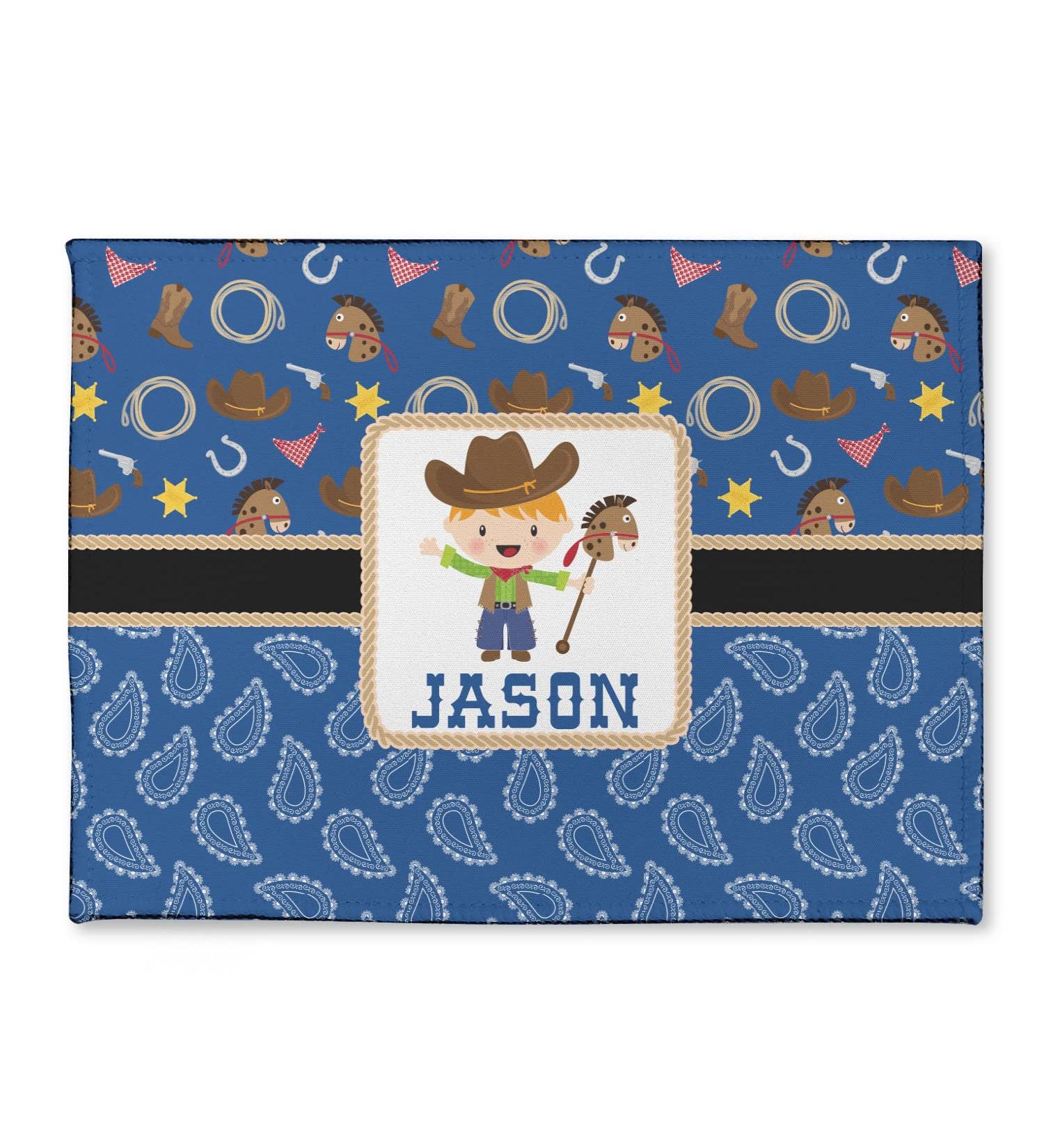 Personalized Blue Western Microfiber Screen Cleaner | Custom Screen Cleaning Cloths - YouCustomizeIt - Buy Online on GoSupps.com