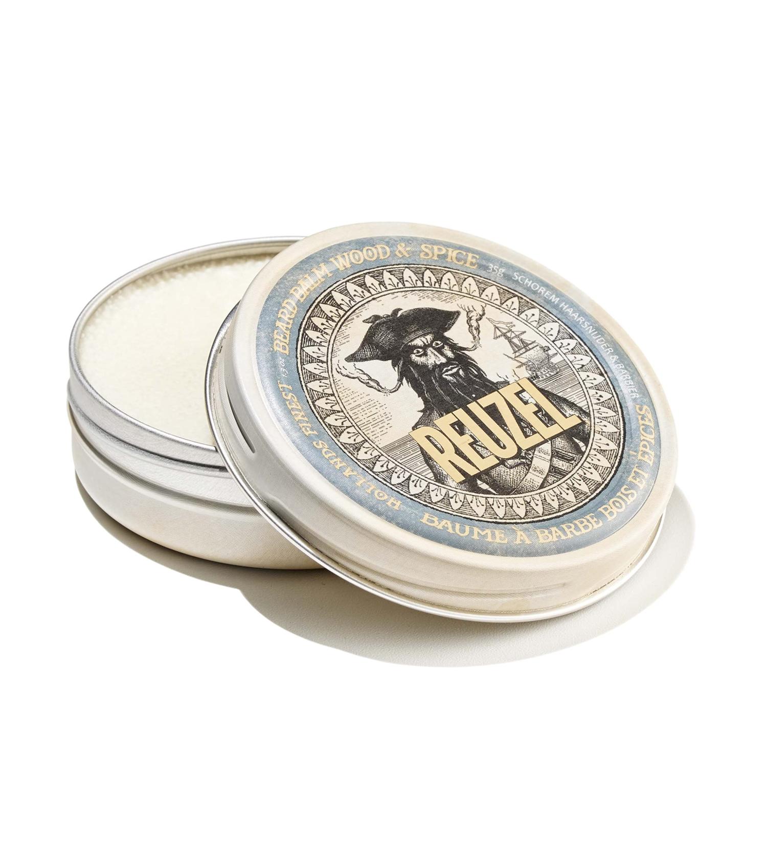 Reuzel Wood and Spice Beard Balm - Conditioning & Sculpting Beard Treatment - Shea Butter & Argan Oil - Woody Spice Fragrance - Buy Online on GoSupps.com