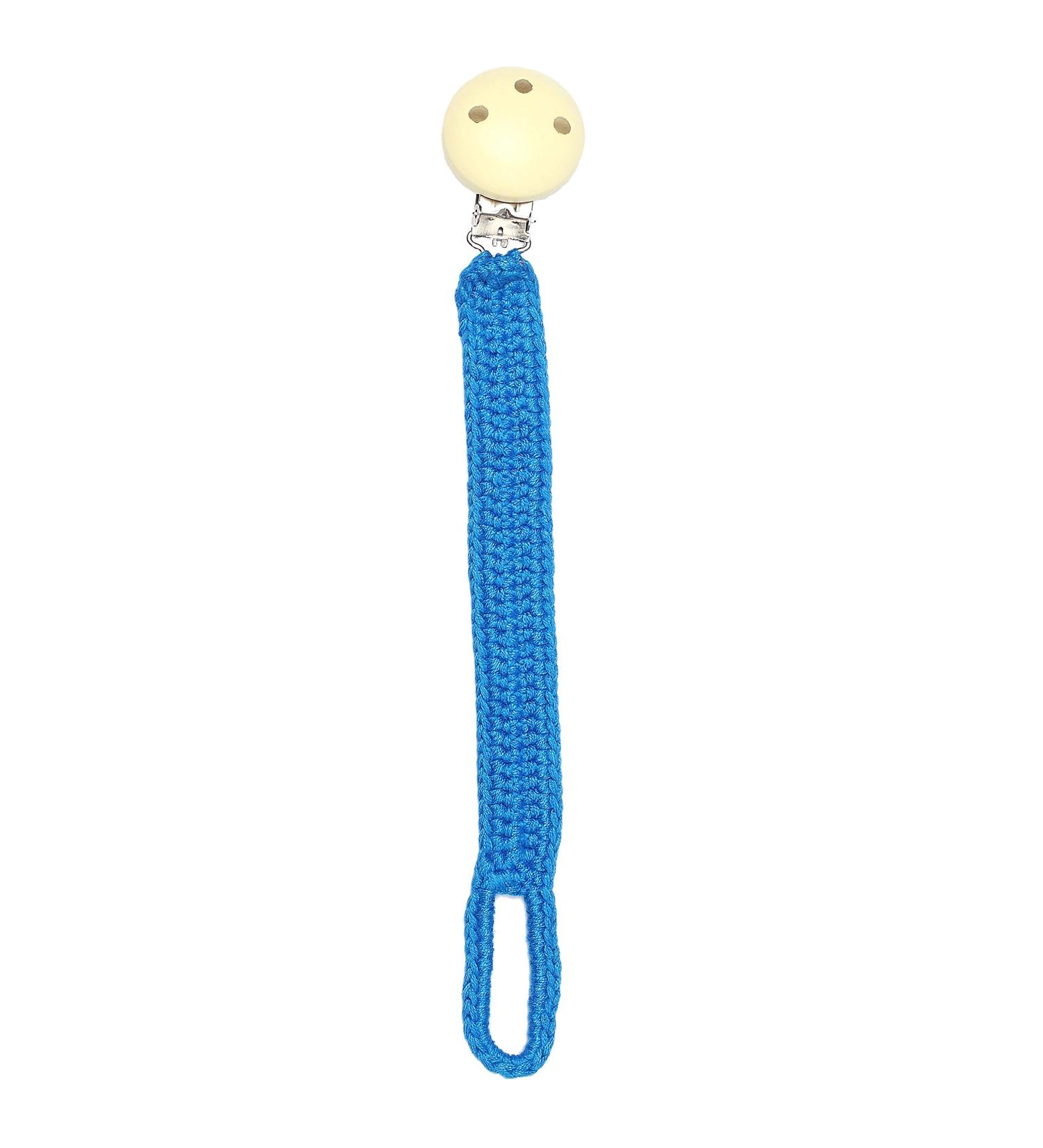 Nature Zoo Dark Blue Pacifier Chain | Eco-Friendly & Stylish Baby Accessory | International Shipping - Buy Online on GoSupps.com