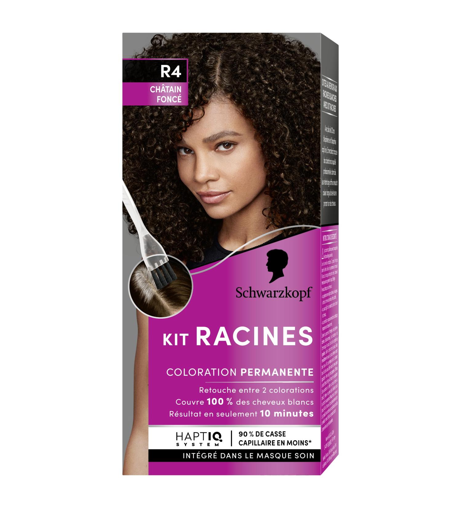  Schwarzkopf Schwarzkopf - Roots Kit - Permanent Hair Roots - Enriched with nourishing oil - White Hair Coverage - Touch-Up Between 2 Colours - Dark Brown R4 - Buy Online on GoSupps.com