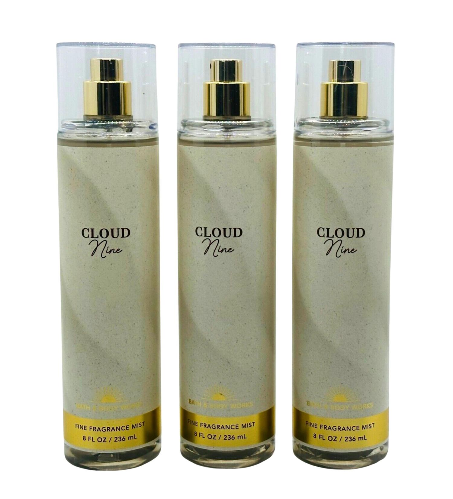 Bath & Body Works Fragrance Mist 3-Pack 8oz Each (Cloud Nine)
