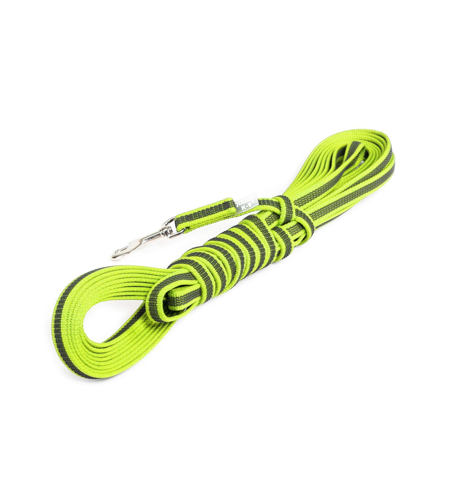 IDC Color & Gray Rubberized Leash 14mm x 10m - Durable Neon Gray Dog Leash with Loop | International Shipping - Buy Online on GoSupps.com