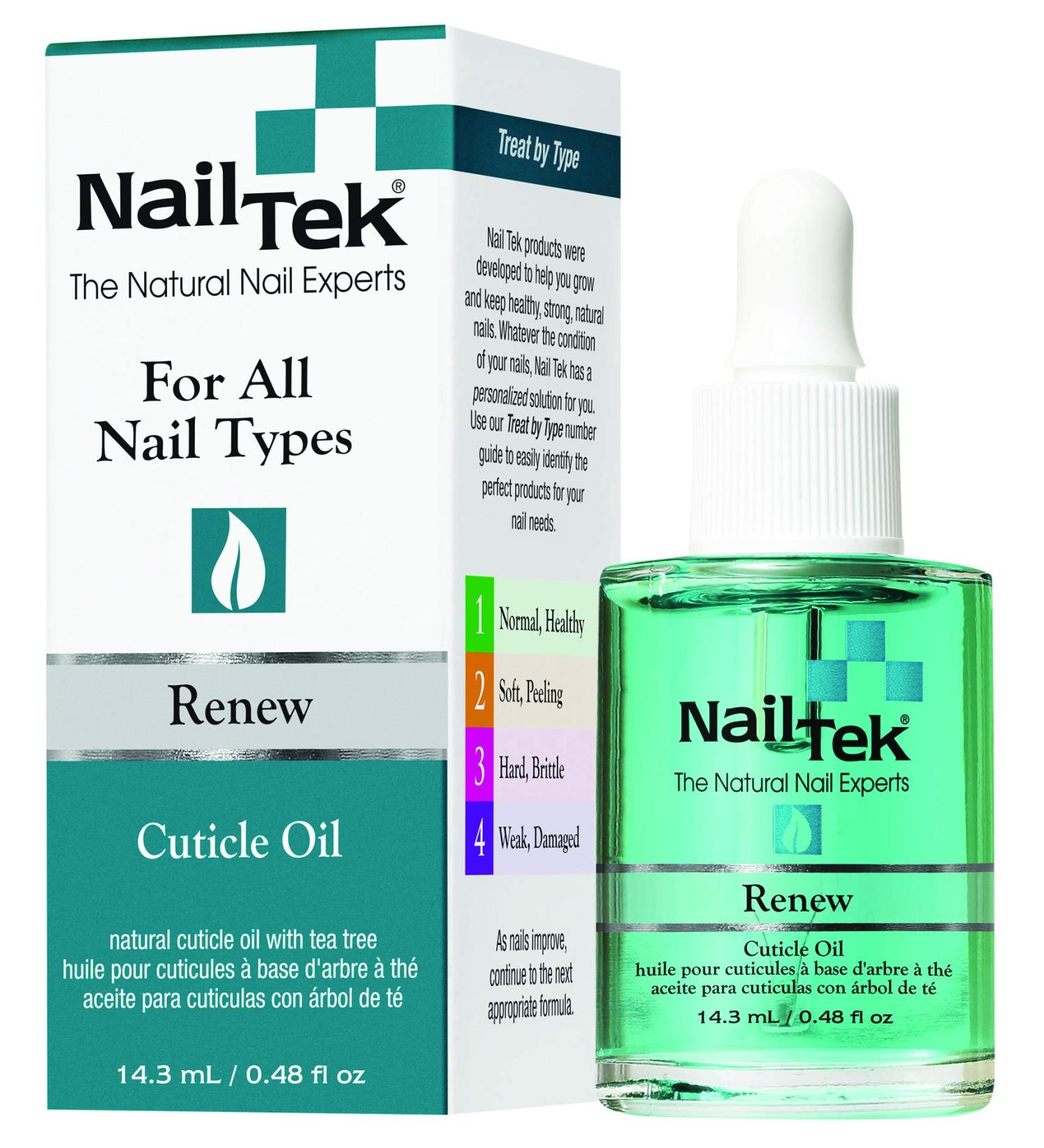 Nail Tek Renew Natural Cuticle Oil with Tea Tree - 0.48 oz - For All Nail Types - Buy Online on GoSupps.com