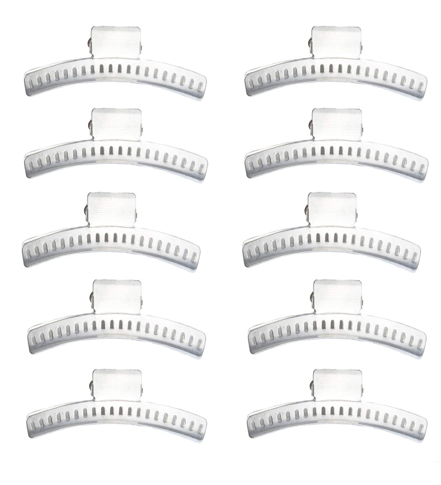 Hair Wave Clips Set - 10 Aluminum 3.5 Inch Butterfly Wave Setting Clips for Finger Wave & Marcel Wave Hairstyles - Wave Clamps Pack of 10 - Buy Online on GoSupps.com