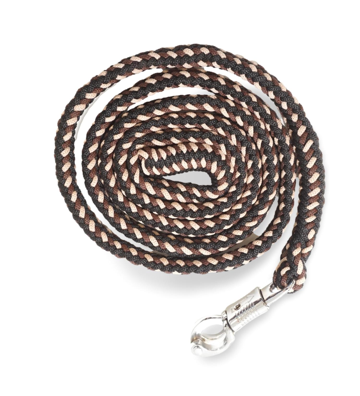 Lead Rope for Horses - 2m Tie Rope with Panic Hook in Multiple Colors (Brown Beige Black) | International Shipping Available - Buy Online on GoSupps.com