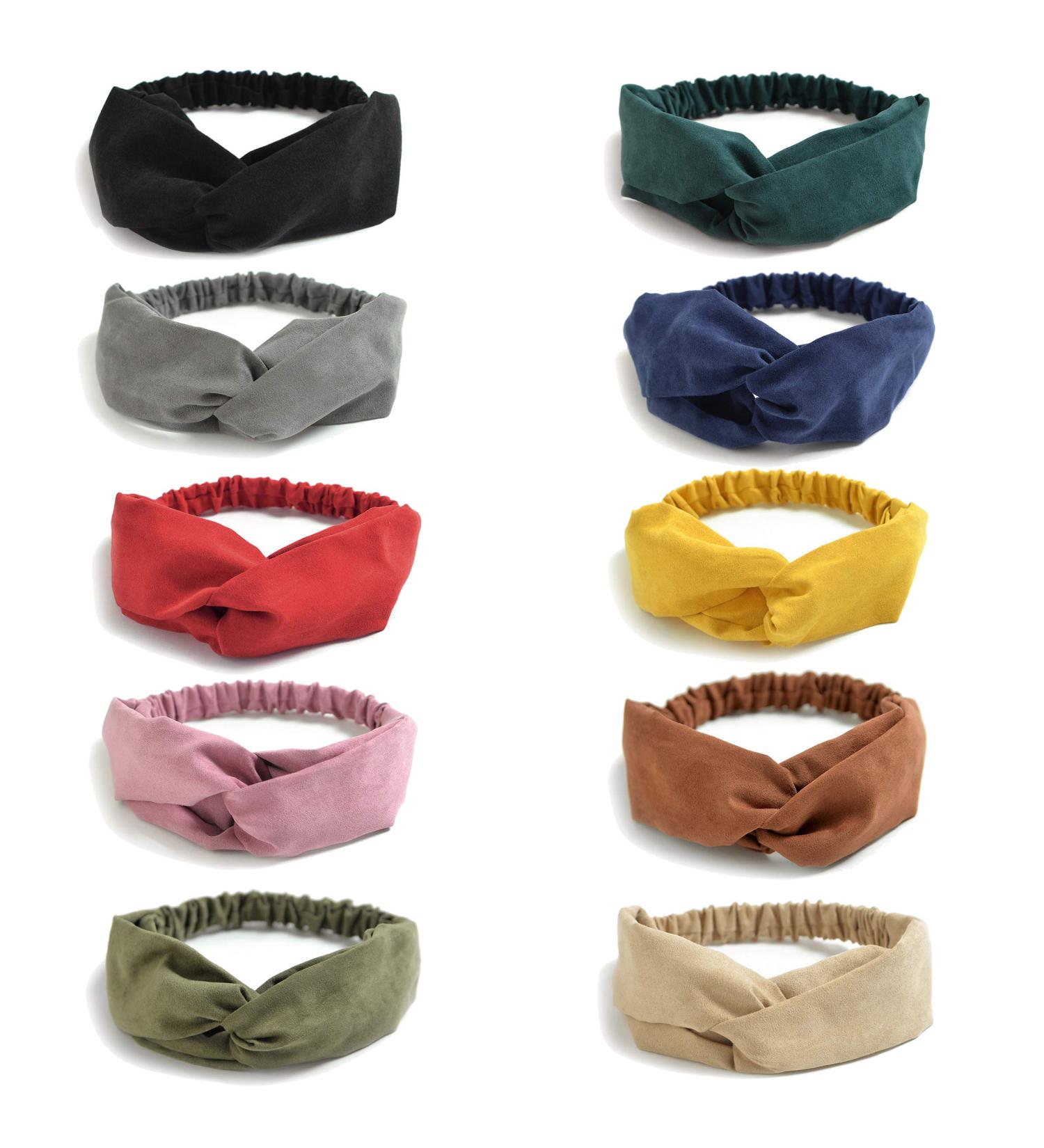LASAION Women's Twist Knotted Headbands 10 Pack - Stretchy Hair Bands Set - Buy Online on GoSupps.com