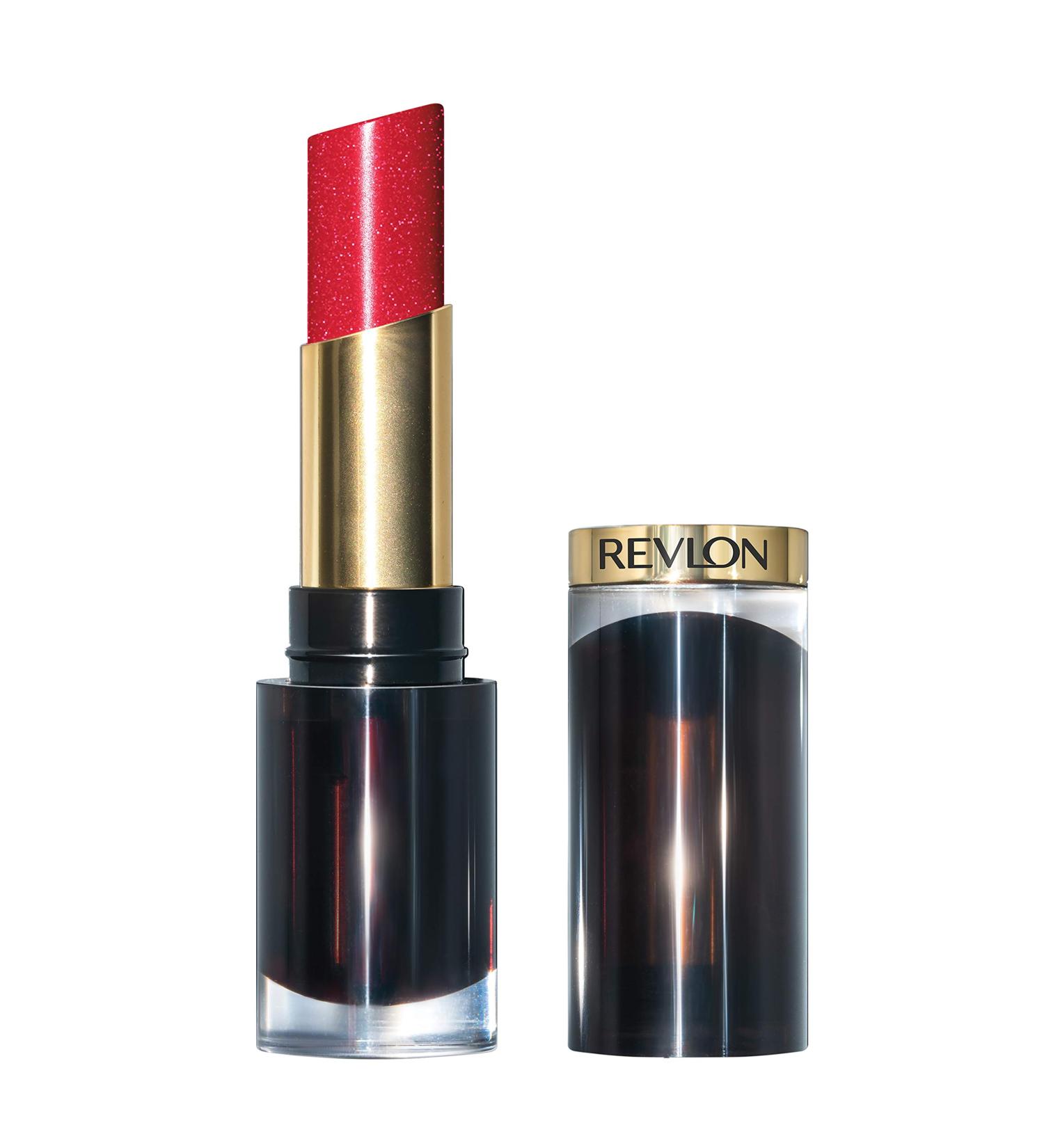 REVLON Super Lustrous Glass Shine Lipstick with Aloe, Hyaluronic Acid, and Rose Quartz - Shine Stealer (024) - 0.15 oz - Buy Online on GoSupps.com