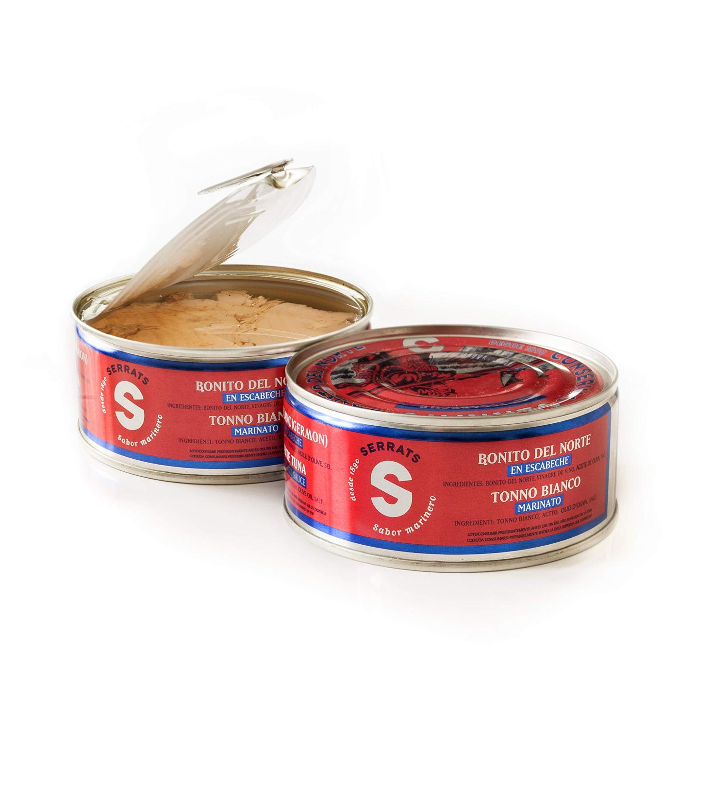 SERRATS 24 Stuks Albacore from the North of the Cantabrian Sea in Pickle 260g - Buy Online on GoSupps.com