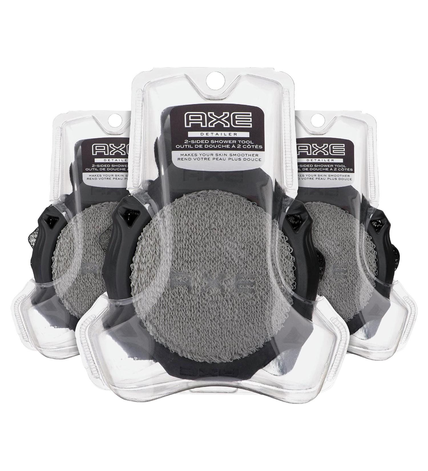 AXE Modern Shower Tool Skin Cleanser for Smoother Skin Detailer Exfoliates and Gently Cleanses One Size 3 Count Black - Buy Online on GoSupps.com