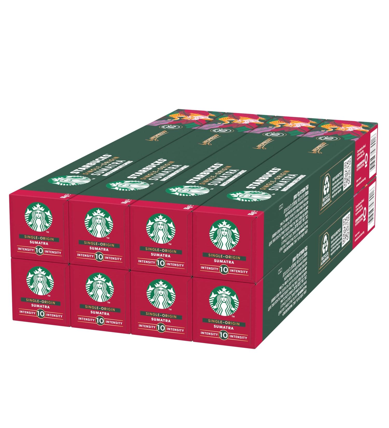 Shop Starbucks Sumatra by Nespresso | Dark Roast Coffee Capsules (80 Count) - International Shipping Available - Buy Online on GoSupps.com