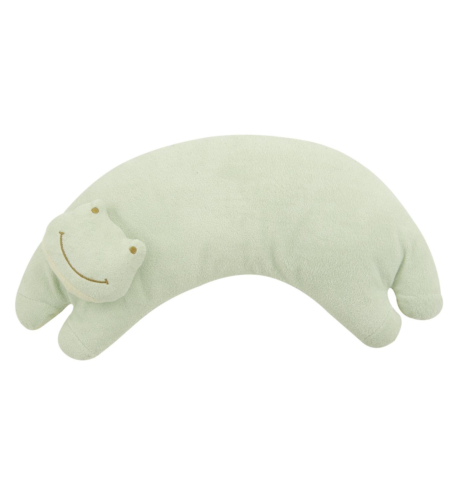 Angel Dear Curved Pillow  Green Froggy