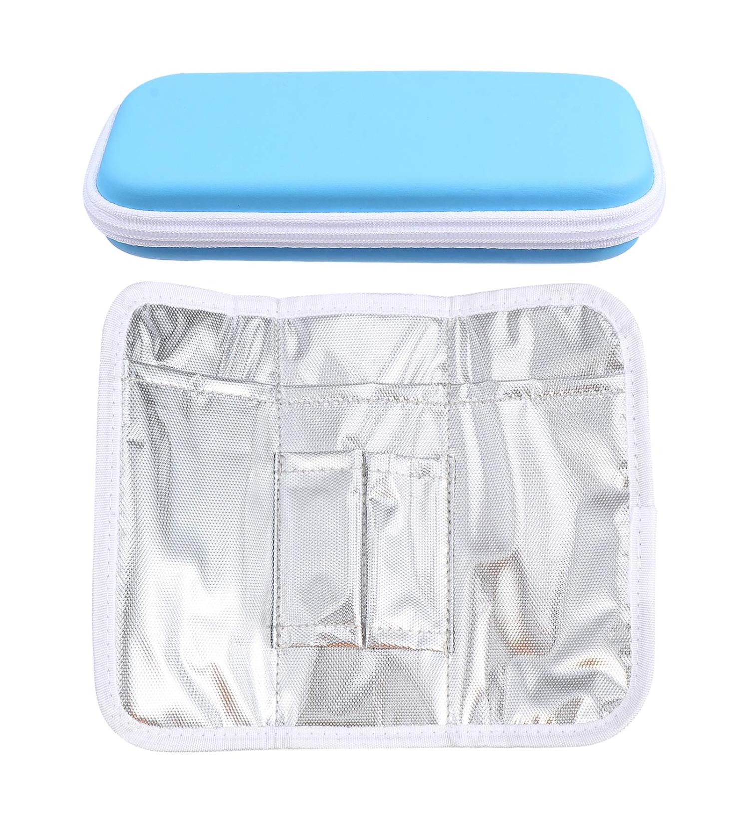 HEALLILY Portable Insulin Cooler Bag Waterproof Medical Diabetic Organizer Medication Insulated Cooling Bag Travel Cooler for Insulin Pen and Diabetic Supplies Sky-Blue - Buy Online on GoSupps.com