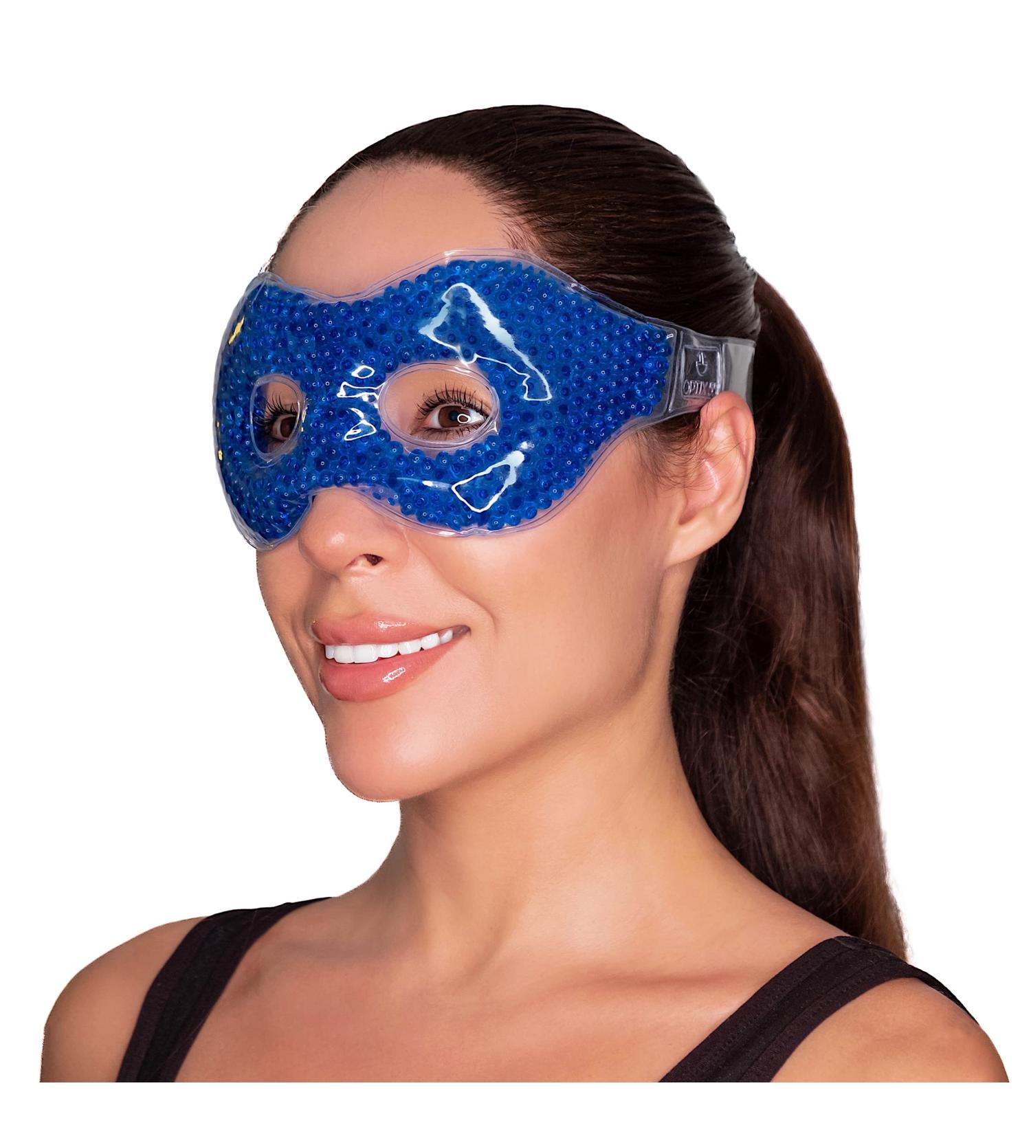Optix 55 Gel Bead Eye Mask with Eye Holes Blue - Buy Online on GoSupps.com