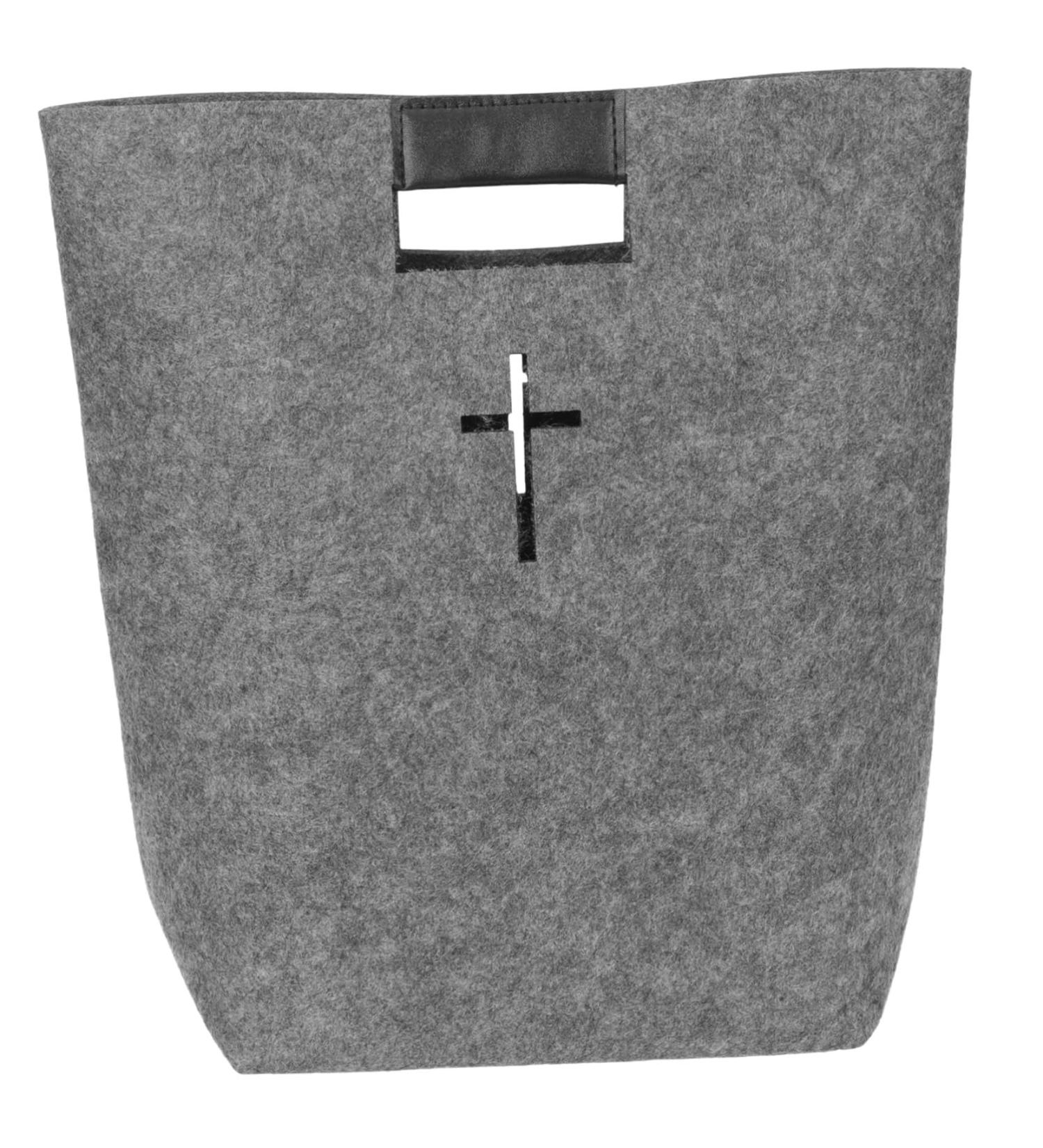Felt Bible Tote Bible Bag Large Bible Cover Christian Carrying Case Bible Organizer Bag Bible/1 (Color : As Shown Size : 34x31cm) 34x31cm As Shown - Buy Online on GoSupps.com