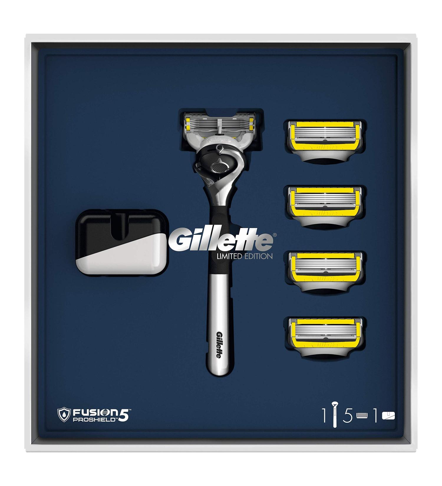 Buy Gillette Fusion5 Proshield Gift Set - Premium Shaving Kit for Men | International Shipping Available - Buy Online on GoSupps.com