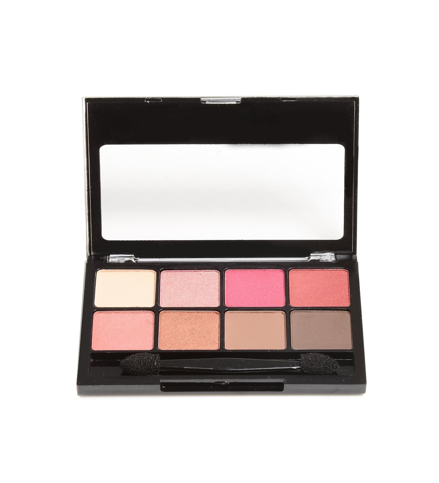 BYS Eyeshadow Palette - 8 Shades Matte & Metallic - Think Pink | International Shipping Available - Buy Online on GoSupps.com