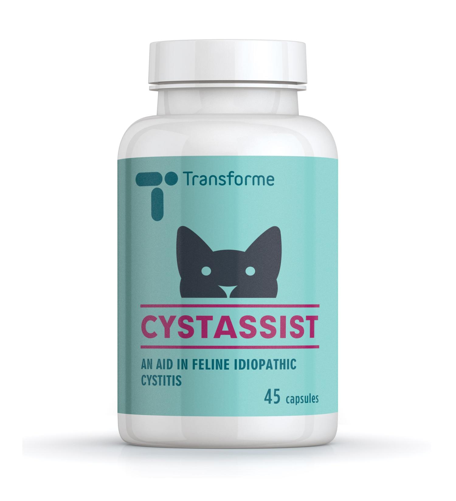 Transforme Cystassist Feline Urinary Tract Supplement Support for Cats of All Ages 45 Capsules - Buy Online on GoSupps.com
