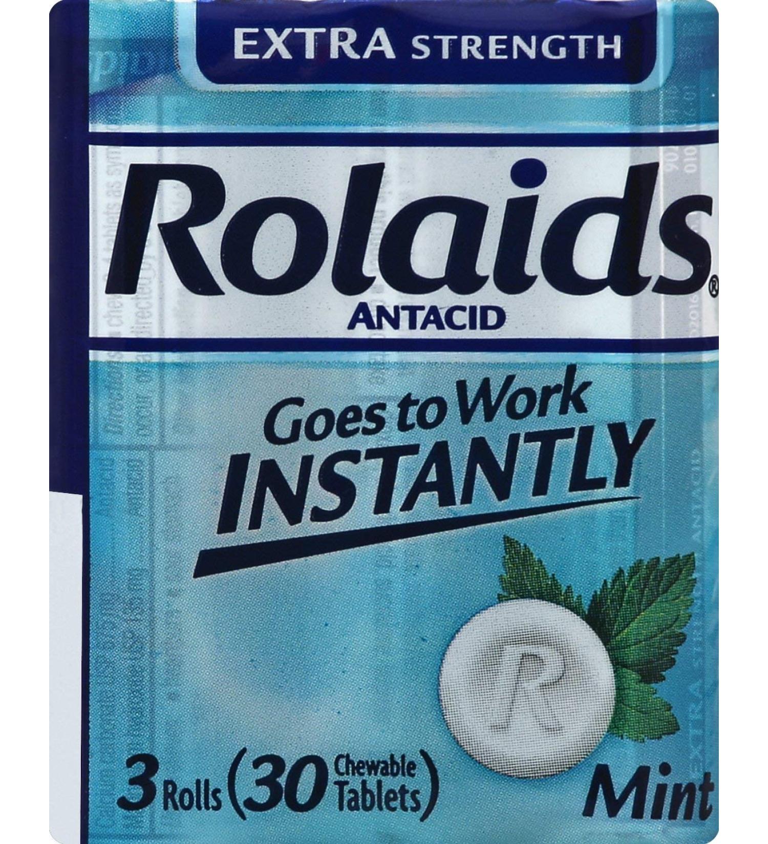 Rolaids Extra Strength Tablets Mint 3 ct Mint 3 Count (Pack of 1)