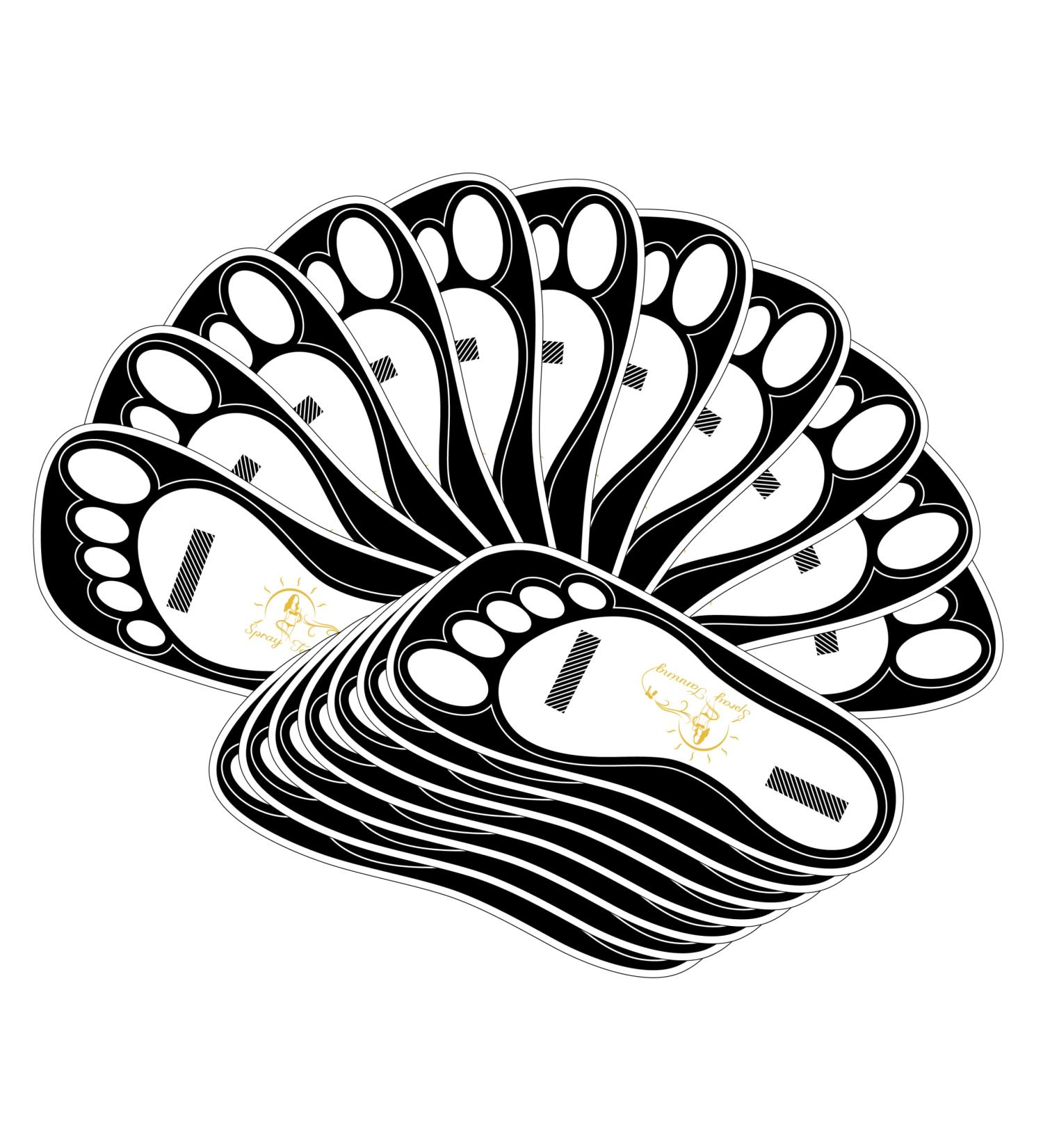 120 Pairs Disposable Black Tanning Feet Pads - Sunless Airbrush Spray Tent Protection - Buy Online on GoSupps.com