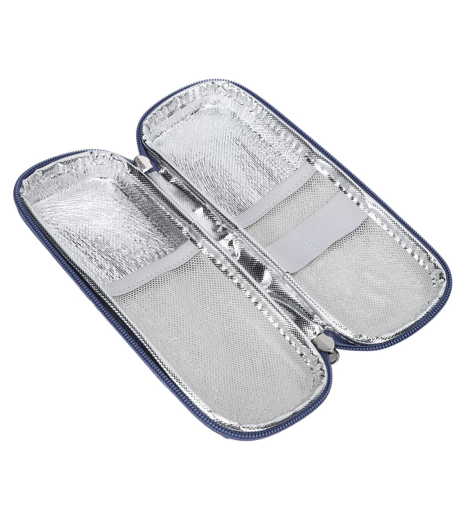 Insulin Cooler Travel Case - Waterproof Diabetic Supply Carrying Case with Excellent Protection and Good Capacity for Travel (Begonia Flower) - Buy Online on GoSupps.com