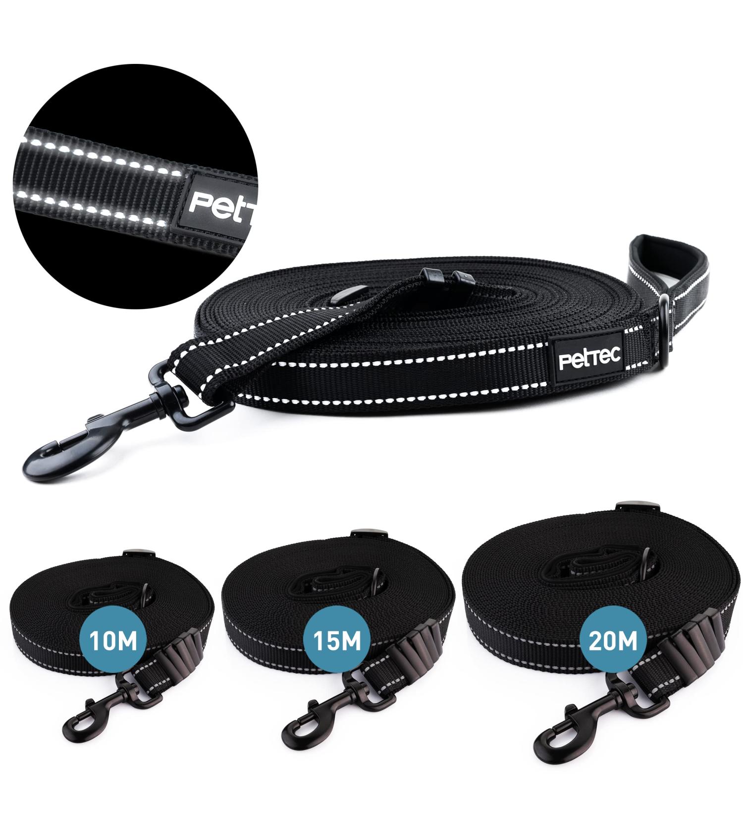 Buy Pettec Drag Line 10m/15m/20m - Durable Nylon Dog Training Leash Water-Repellent Adjustable Towing Line for Puppies & Dogs - Shop Now! - Buy Online on GoSupps.com