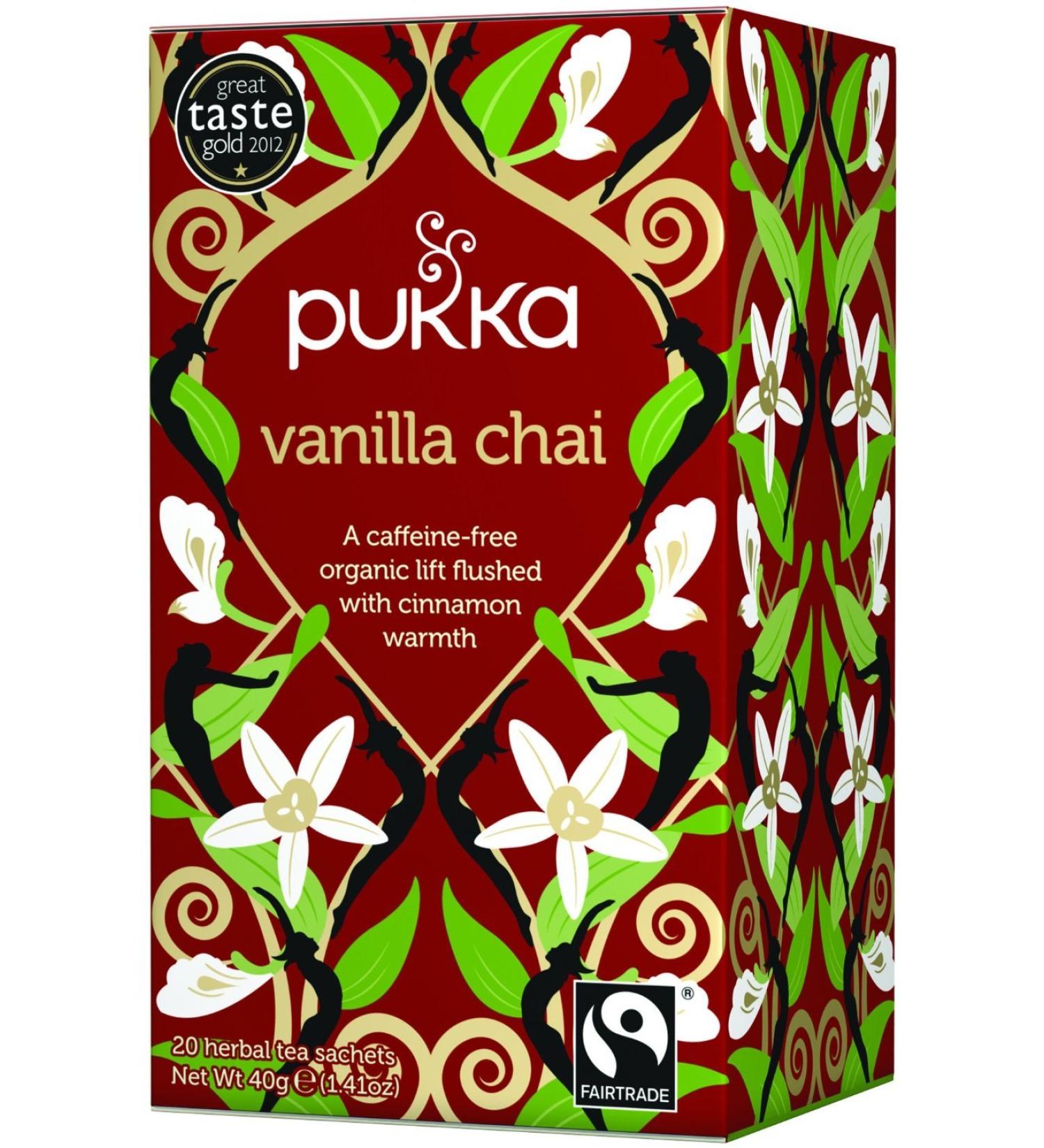 Pukka Organic Vanilla Chai Tea - 20 tea bags
